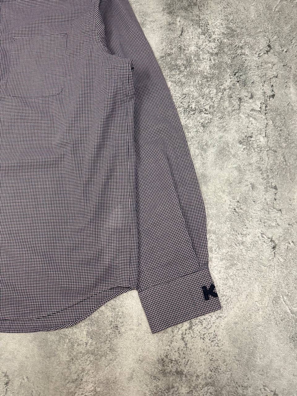 Kenzo Kenzo Men Cotton Shirt Check Purple Size M Size US M / EU 48-50 / 2 - 2 Thumbnail