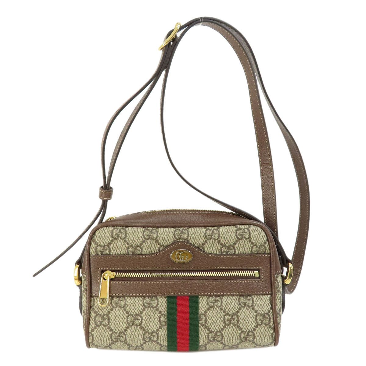 Gucci Ophidia GG Supreme Mini Shoulder Bag Brown