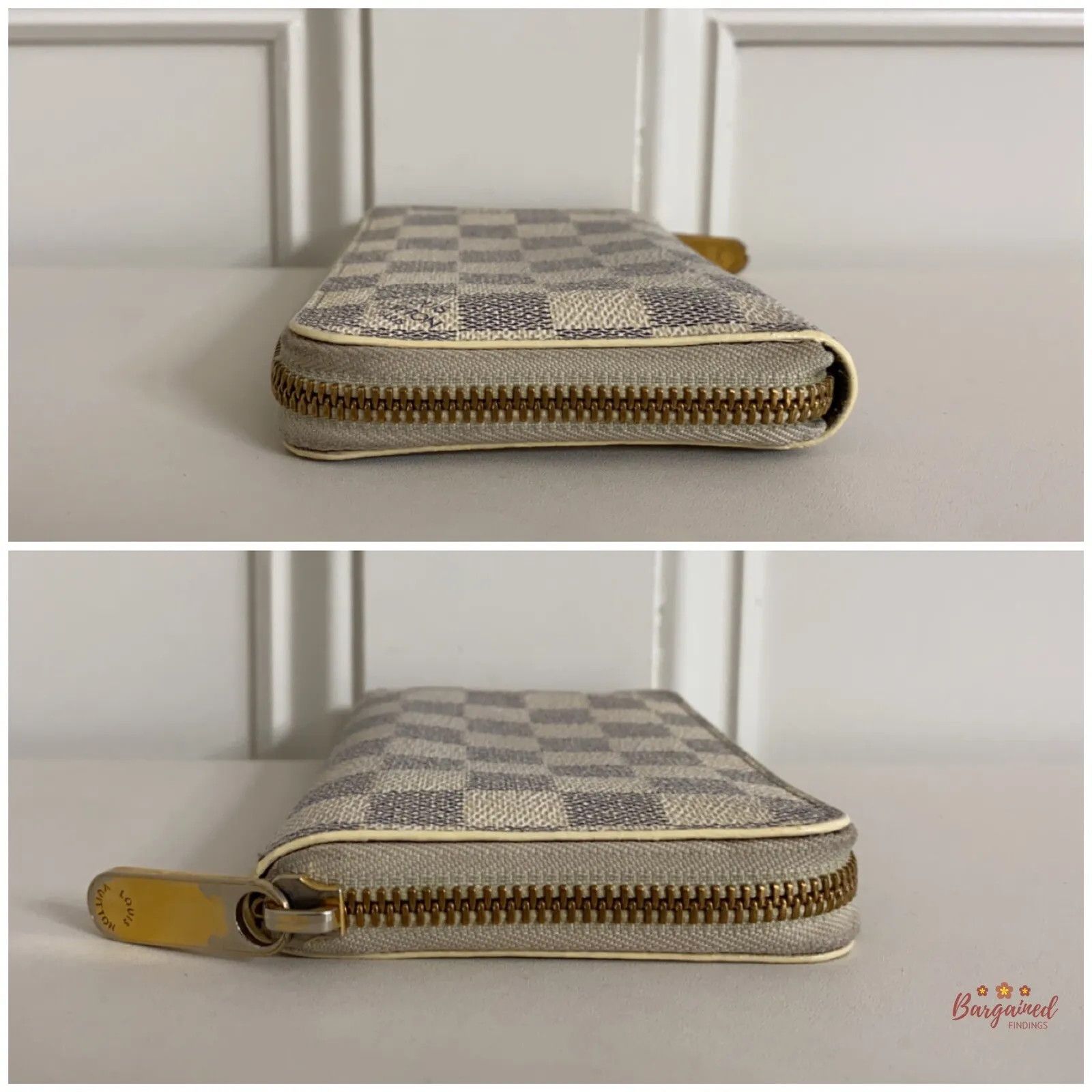 Louis Vuitton Louis Vuitton Damier Azur Canvas Leather Zippy Wallet Size ONE SIZE - 4 Thumbnail