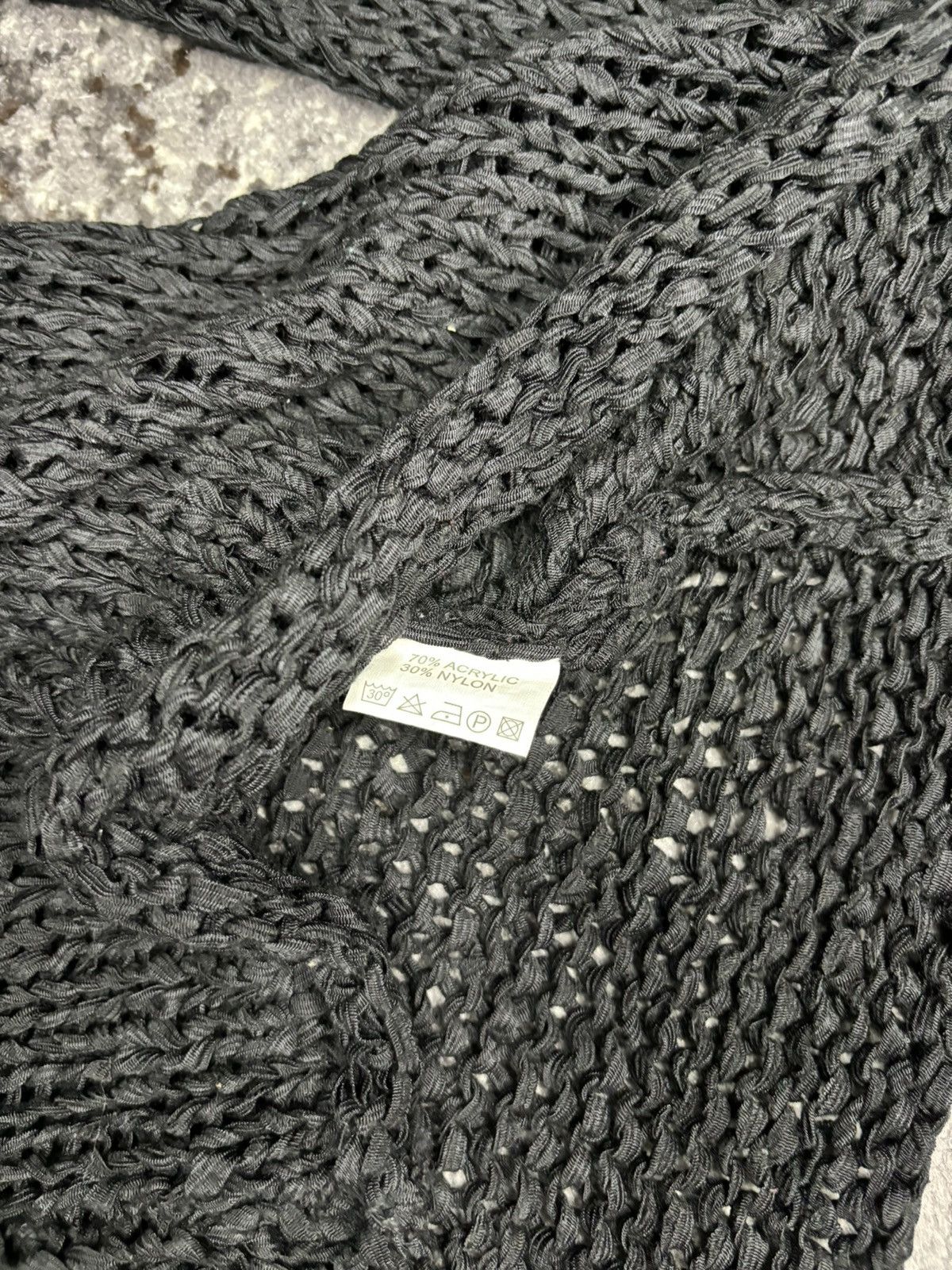 Japanese Brand × Vintage Vintage designer black y2k knit long sleeve Size L / US 10 / IT 46 - 5 Thumbnail