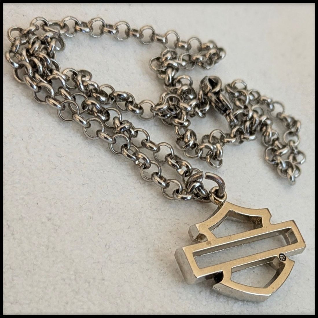 Harley Davidson HARLEY DAVIDSON MOTORCYCLES Bar & Shield Pendant Necklace Size ONE SIZE - 4 Thumbnail