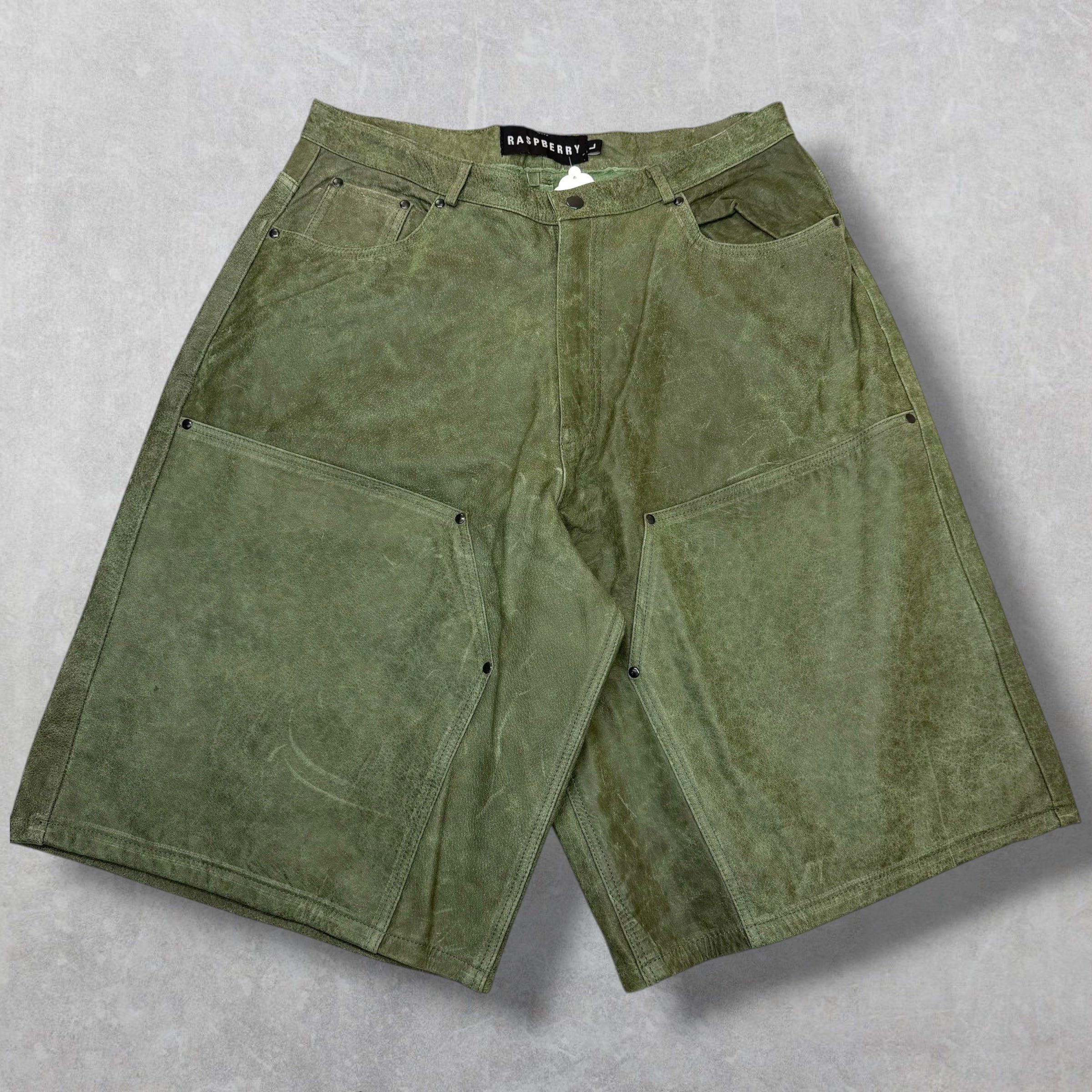 The GV Gallery GV Gallery Raspberry Hills Jade Leather Shorts L Size US 34 / EU 50 - 1 Thumbnail