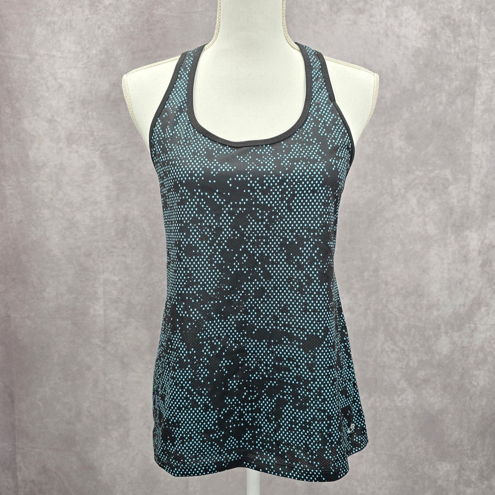 Champion Champion Black Blue Polka Dot Racerback Tank Top Small Size S / US 4 / IT 40 - 1 Thumbnail