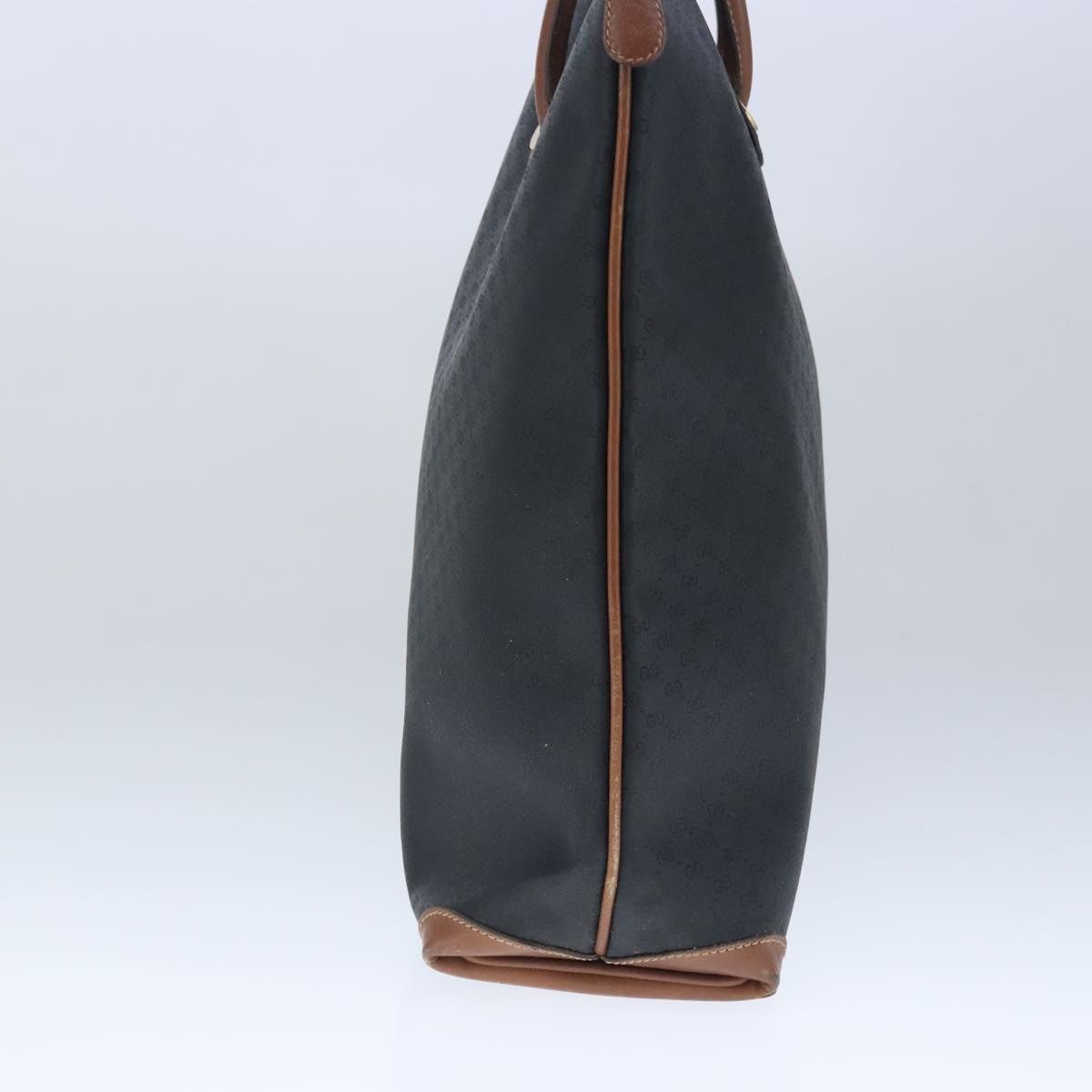 Gucci GUCCI Micro GG Canvas Hand Bag Pvc Leather Black Brown Size ONE SIZE - 4 Thumbnail