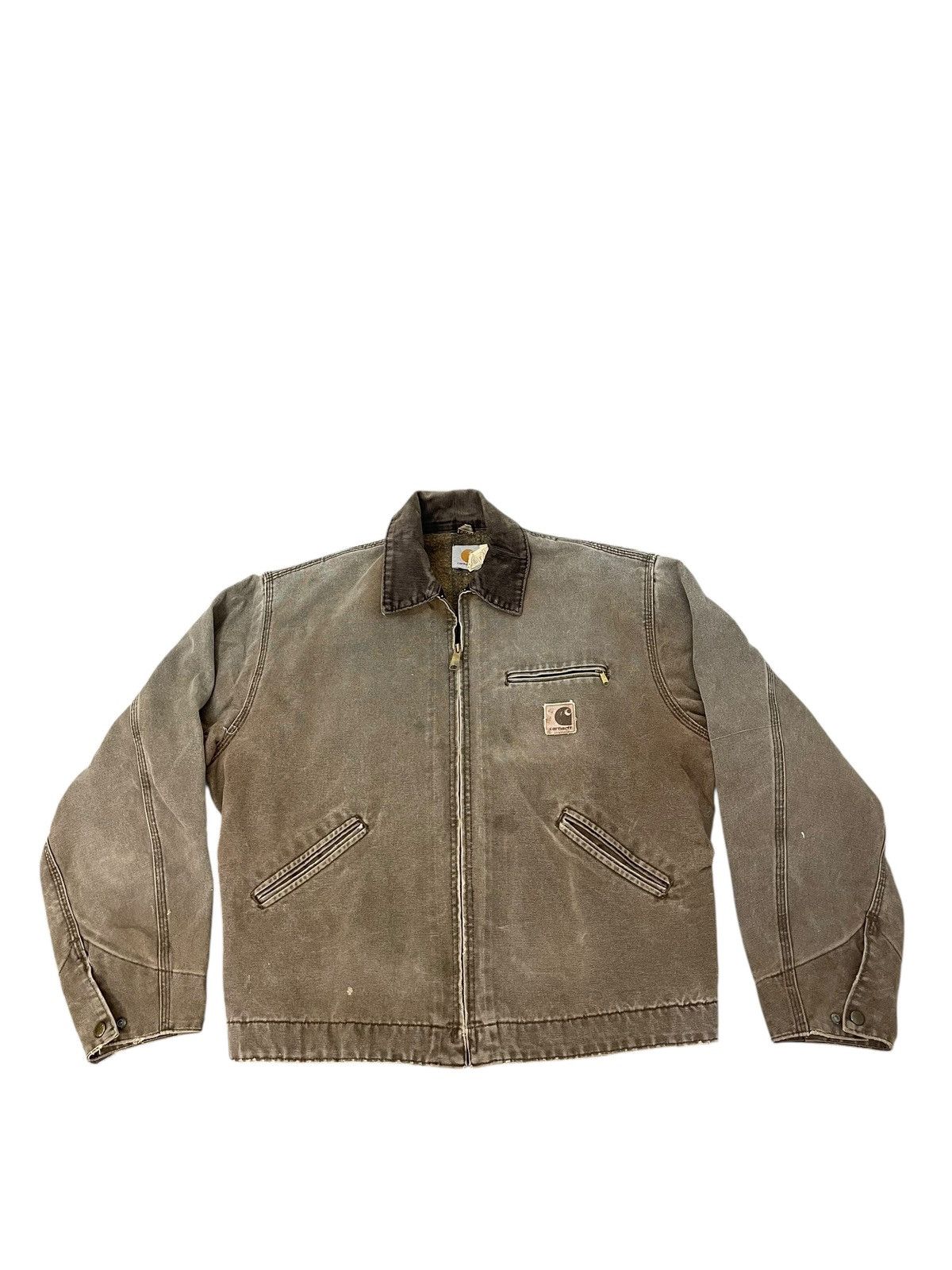 Carhartt Vtg Carhartt Detroit USA Blanket Lining Sun Faded 5🟩5 Size US L / EU 52-54 / 3 - 5 Thumbnail