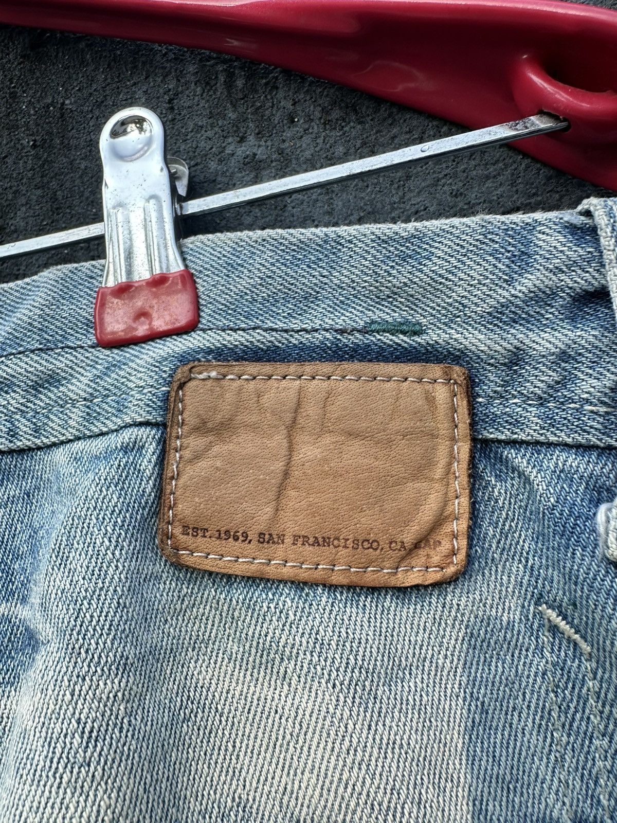 Vintage 👹Vintage GAP Baggy Straight Cut Jeans Size US 30 / EU 46 - 9 Thumbnail