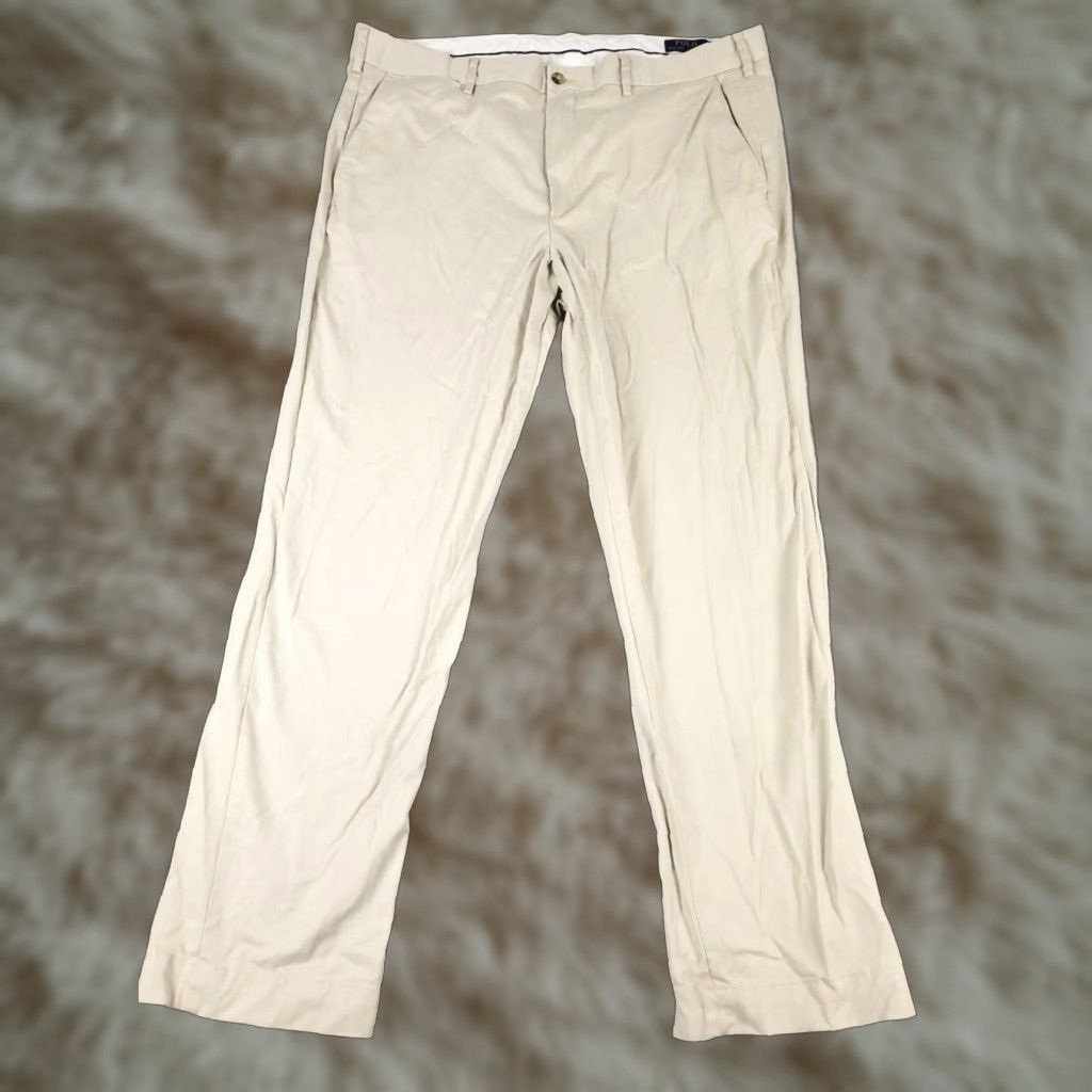 Ralph Lauren Ralph Lauren Chino Pants Mens 40x32 Beige Flat Front Casual Trousers Size US 40 / EU 56 - 1 Thumbnail