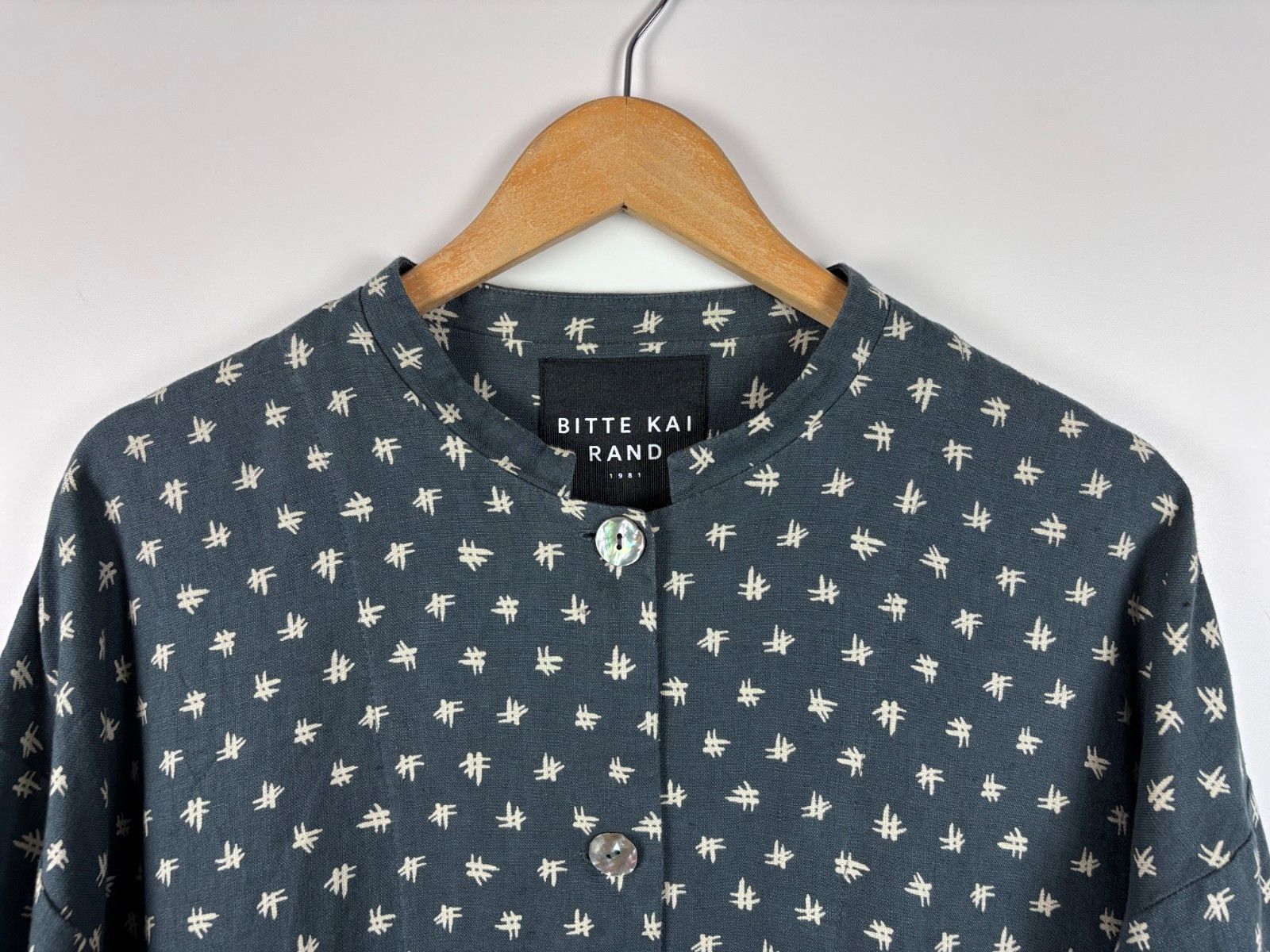 Other Womens Bitte Kai Rand Linen Cardigan Jacket Charcoal Size XL Size XL / US 12-14 / IT 48-50 - 2 Thumbnail