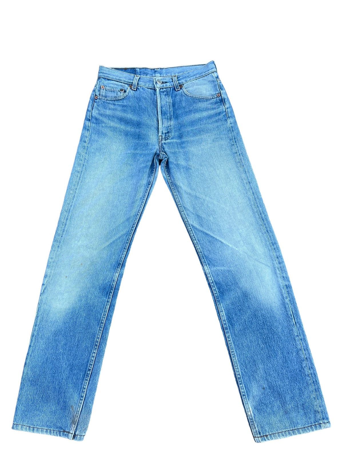 Levi's Vintage 80s Levi’s 501 Distressed Fade Blue Denim Jeans Size US 29 - 1 Thumbnail