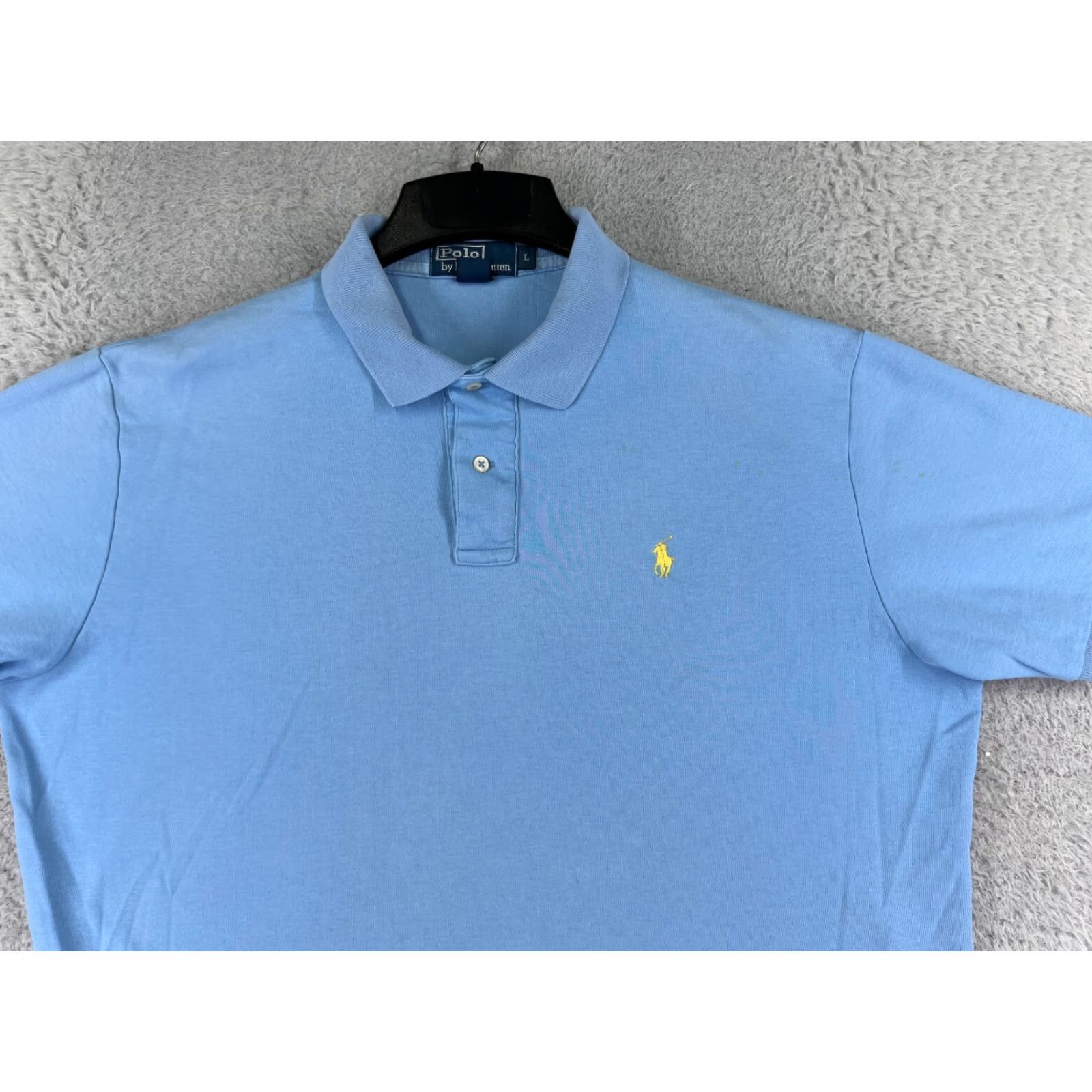 Ralph Lauren VINTAGE Polo Ralph Lauren Shirt Men Large Blue Jersey Oversized Golf Classic Size US L / EU 52-54 / 3 - 4 Thumbnail