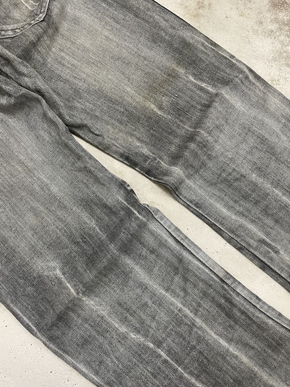 Japanese Brand TR2 Grey Bleach Whisker Semantic Design Denim Size US 30 / EU 46 - 14 Thumbnail
