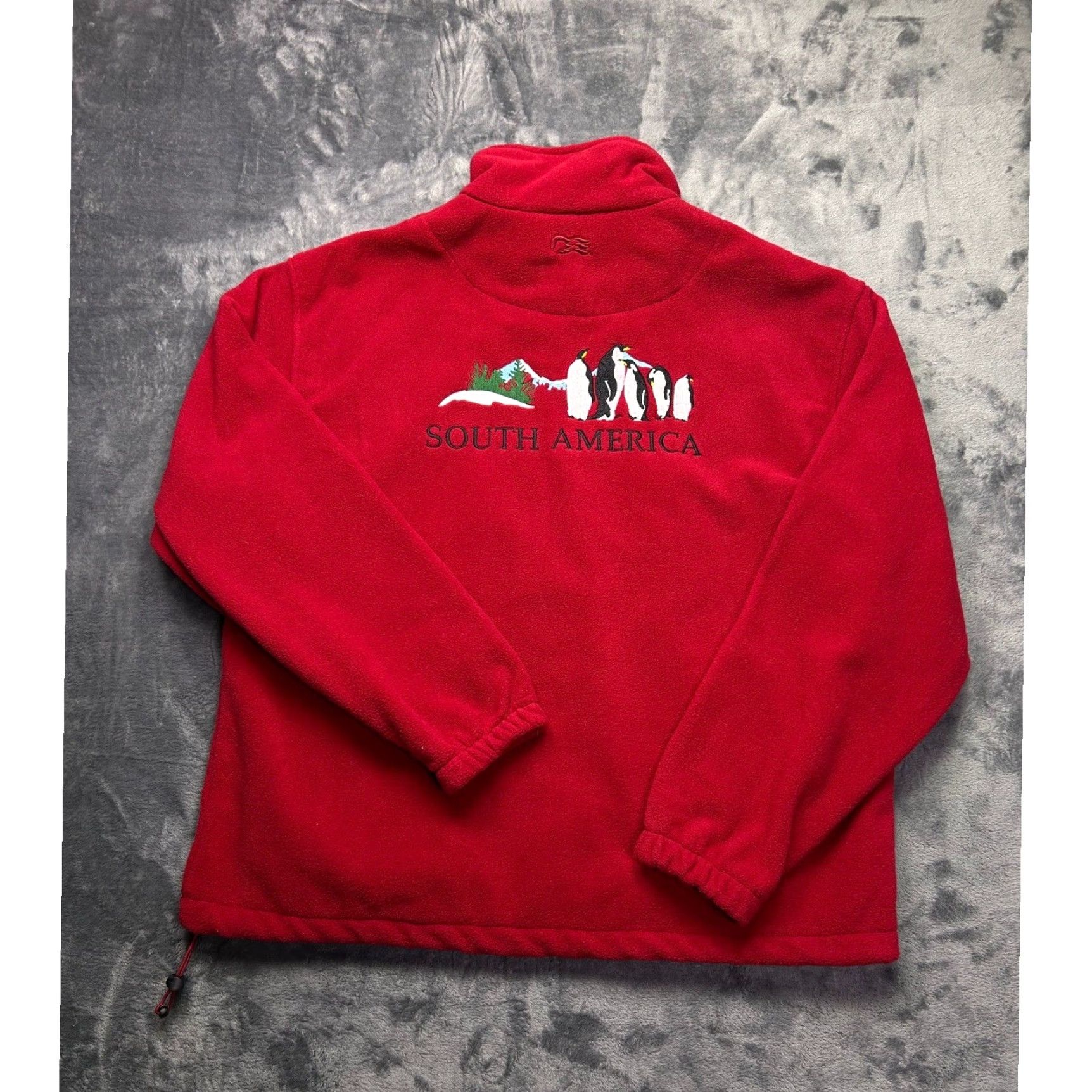 Vintage VINTAGE Princess Cruises Fleece Jacket Red Full Zip Penguin Embroidered M Unisex Adults Sweatshirt 90s Animals Beach Size M Mens/Womens Size US M / EU 48-50 / 2 - 6 Thumbnail