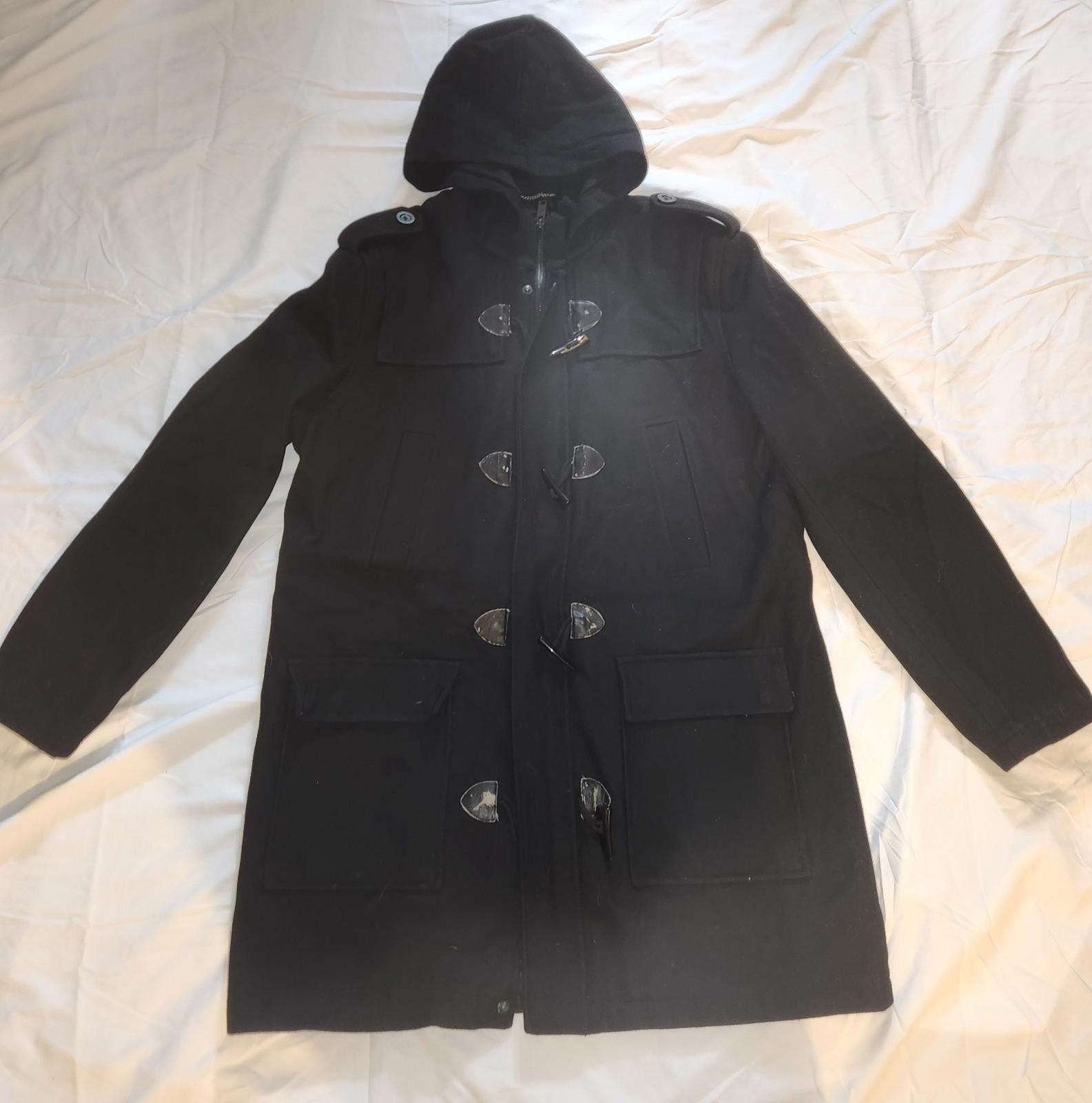 Guess GUESS WOOL BLACK WINTER JACKET PEACOAT MENS SIZE S W/HOOD Size US L / EU 52-54 / 3 - 1 Thumbnail