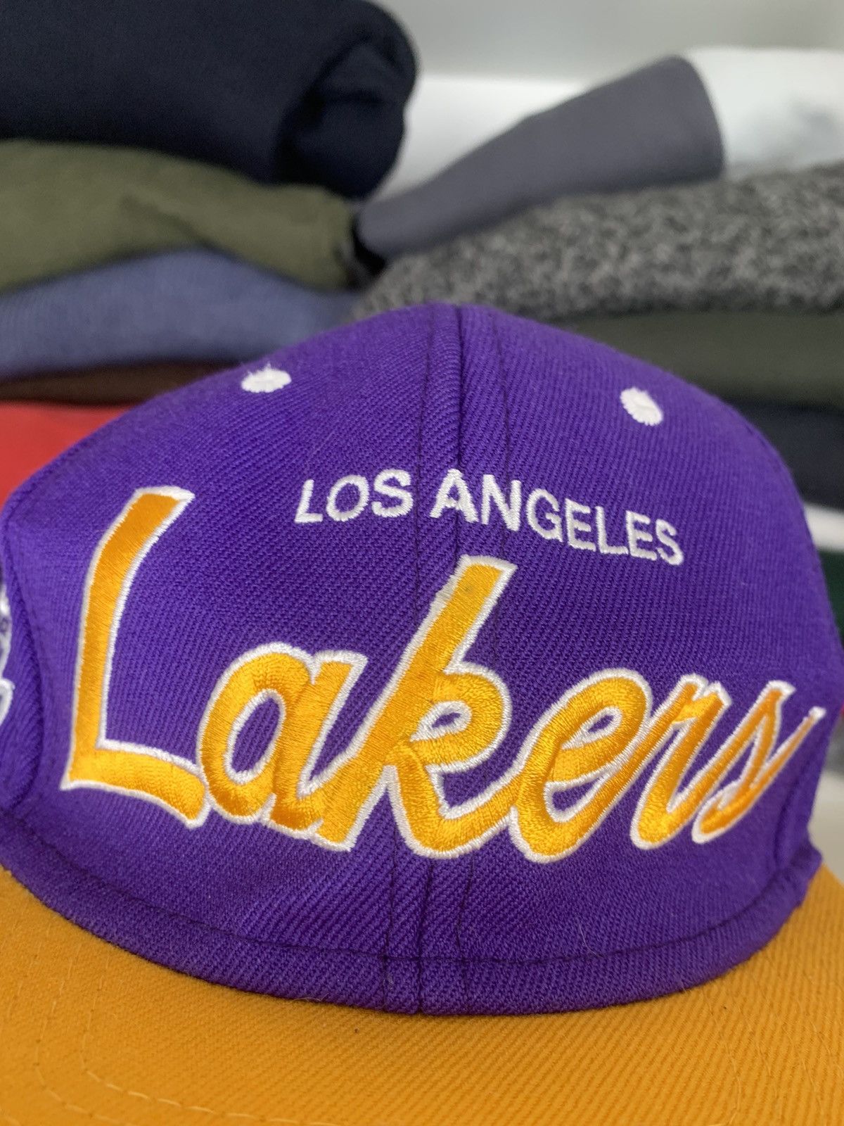 NBA Mitchell & Ness Los Angeles Lakers Cap Hat Size ONE SIZE - 5 Thumbnail