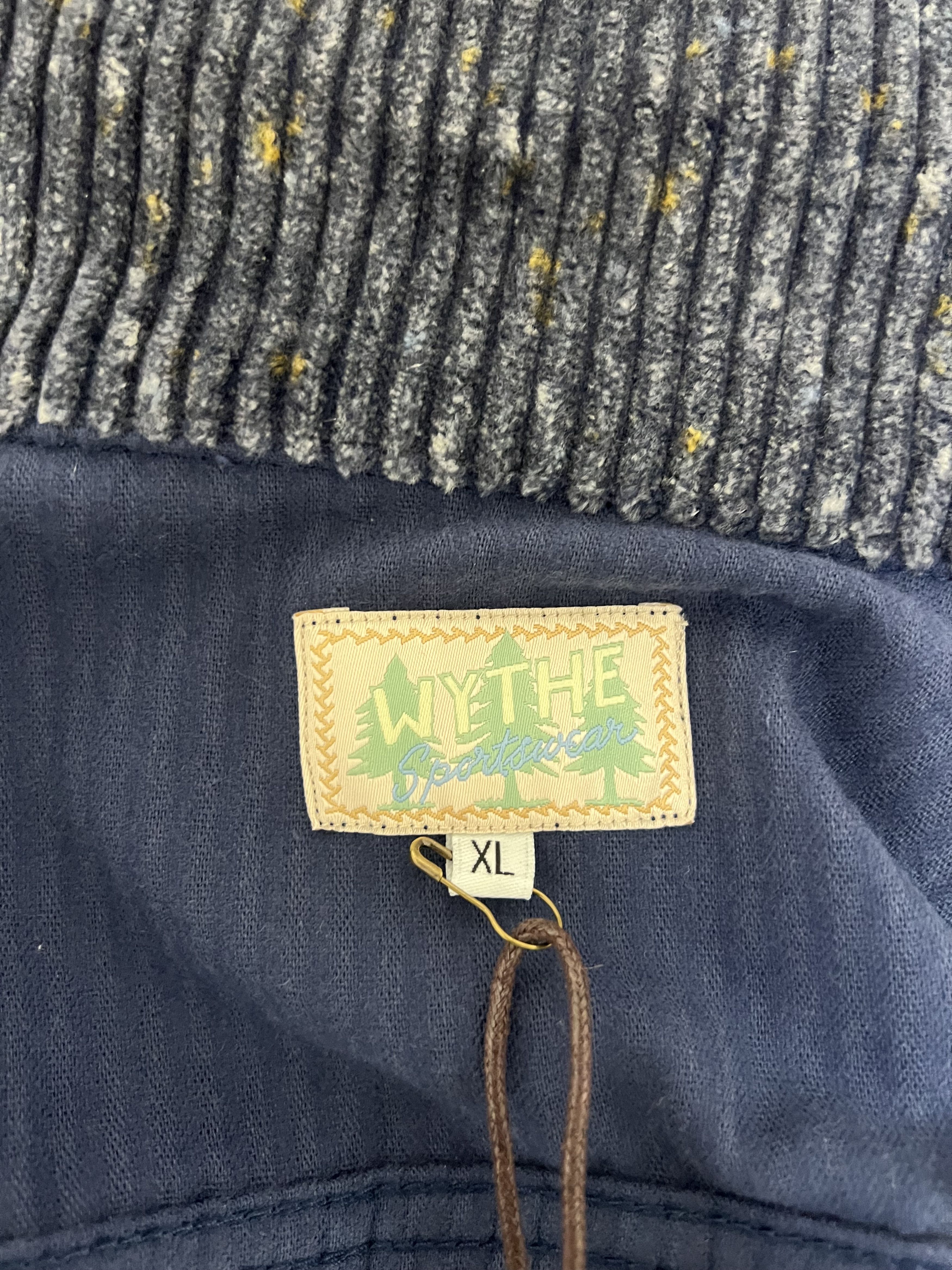 WYTHE 💚 Wythe Italian Donegal Corduroy Ranch Jacket Marine Blue Size US XL / EU 56 / 4 - 6 Thumbnail