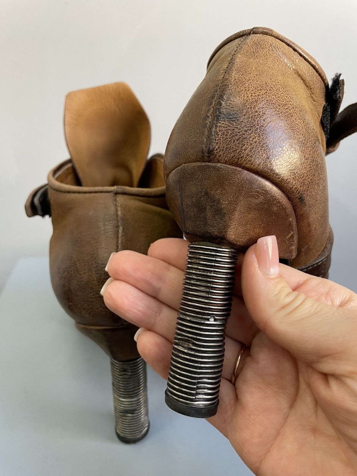 A.S.98 × Leather × Vintage Vintage AS 98 Leather Boots Airstep Brown Archival Punk Size US 8 / IT 38 - 4 Thumbnail