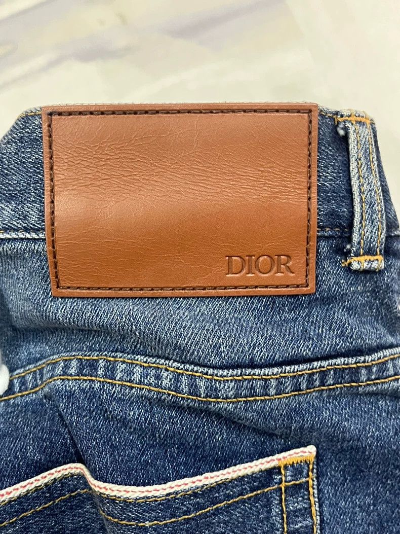 Dior Dior Embroidered skull bee jeans Size US 34 / EU 50 - 4 Thumbnail