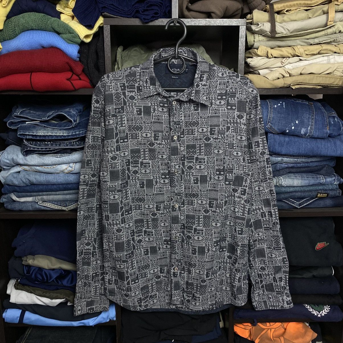 Paul Smith Designer Paul Smith Graphic Button Up luxury shirt size S Size US S / EU 44-46 / 1 - 1 Thumbnail