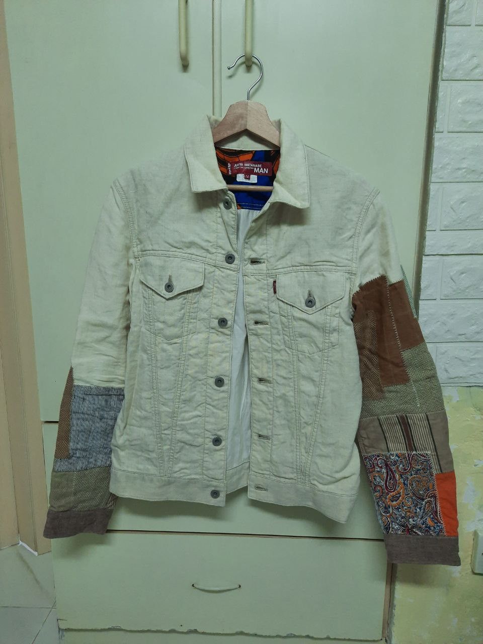 Junya Watanabe SS16 Patchwork Linen Trucker Jacket Size US M / EU 48-50 / 2 - 1 Thumbnail