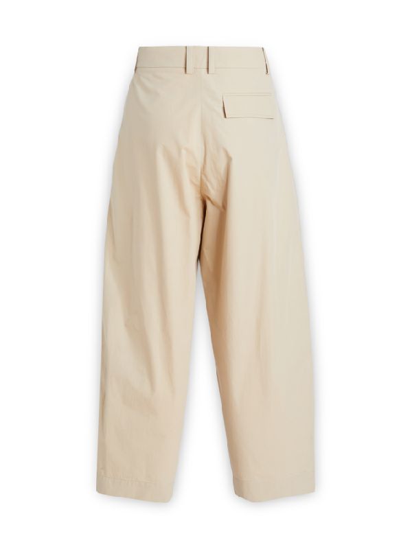 Studio Nicholson Yale Double Pleat Volume Pant in Powder Cotton Biscuit Sz L Size US 34 / EU 50 - 3 Thumbnail