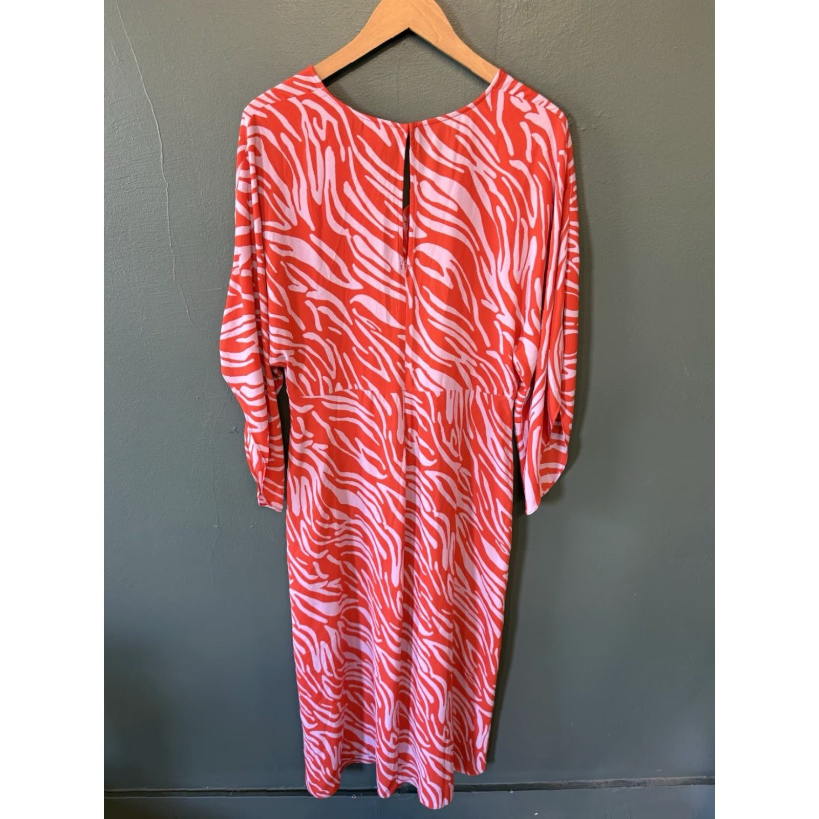 Vintage Cabi Red Long Sleeve Sheer Slip Dress Midi Size M Womens Size M / US 6-8 / IT 42-44 - 2 Thumbnail