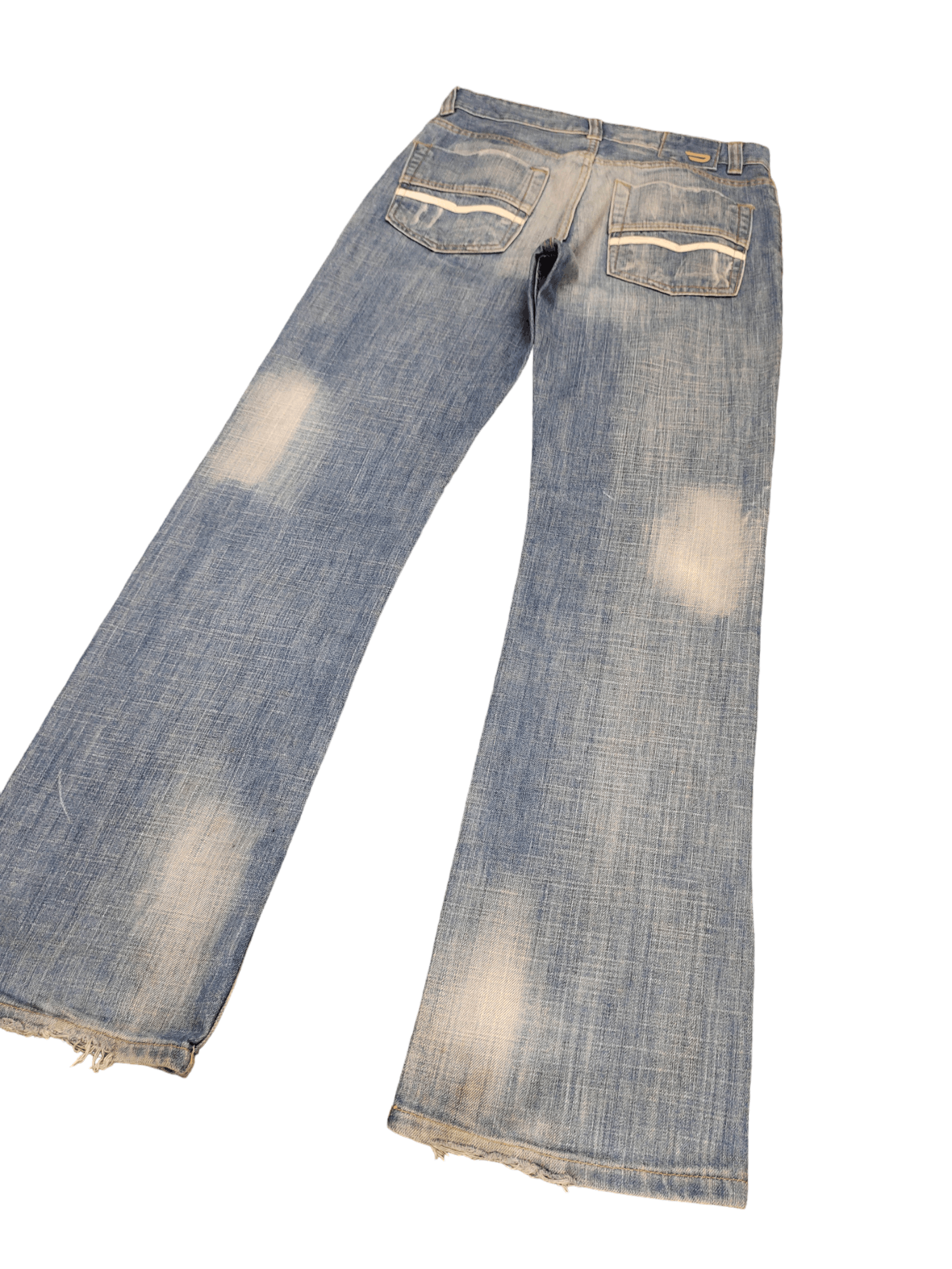 Diesel Flare Jeans Diesel Clawmark Distress Faded Boot Cut Y2k Size US 31 - 1 Thumbnail