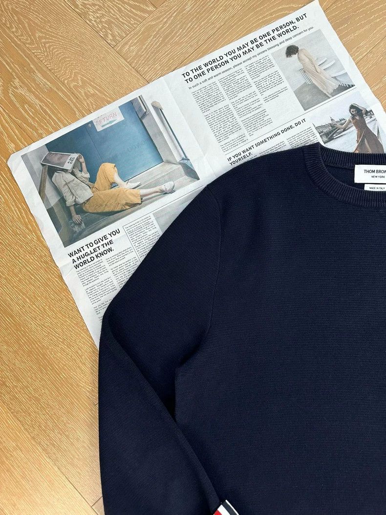 Thom Browne Thom Browne Round collar long sleeve hoodie Size US XL / EU 56 / 4 - 6 Thumbnail