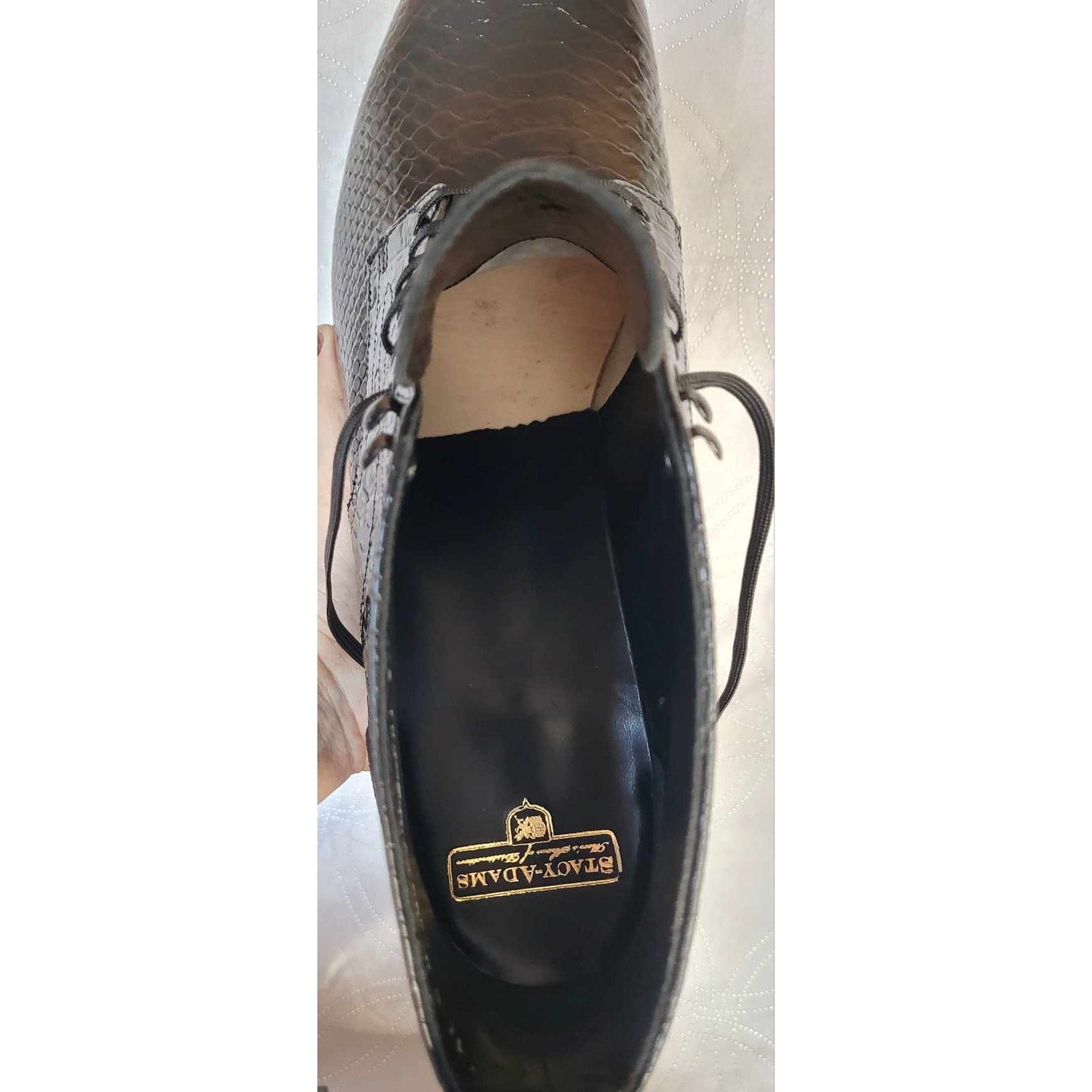 Stacy Adams NEW Size 14D Stacy Adams Black Leather High Top Boots Shoes Size US 14 / EU 47 - 17 Thumbnail