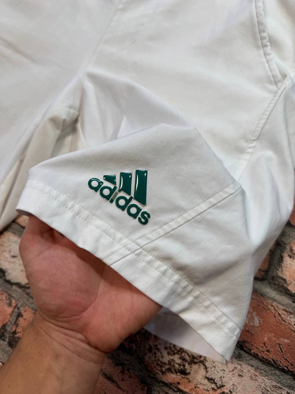 Adidas × Vintage 90S ADIDAS RARE LOGO Y2K THREE STRIPES BRAND RETRO SHORTS Size US 32 / EU 48 - 4 Thumbnail