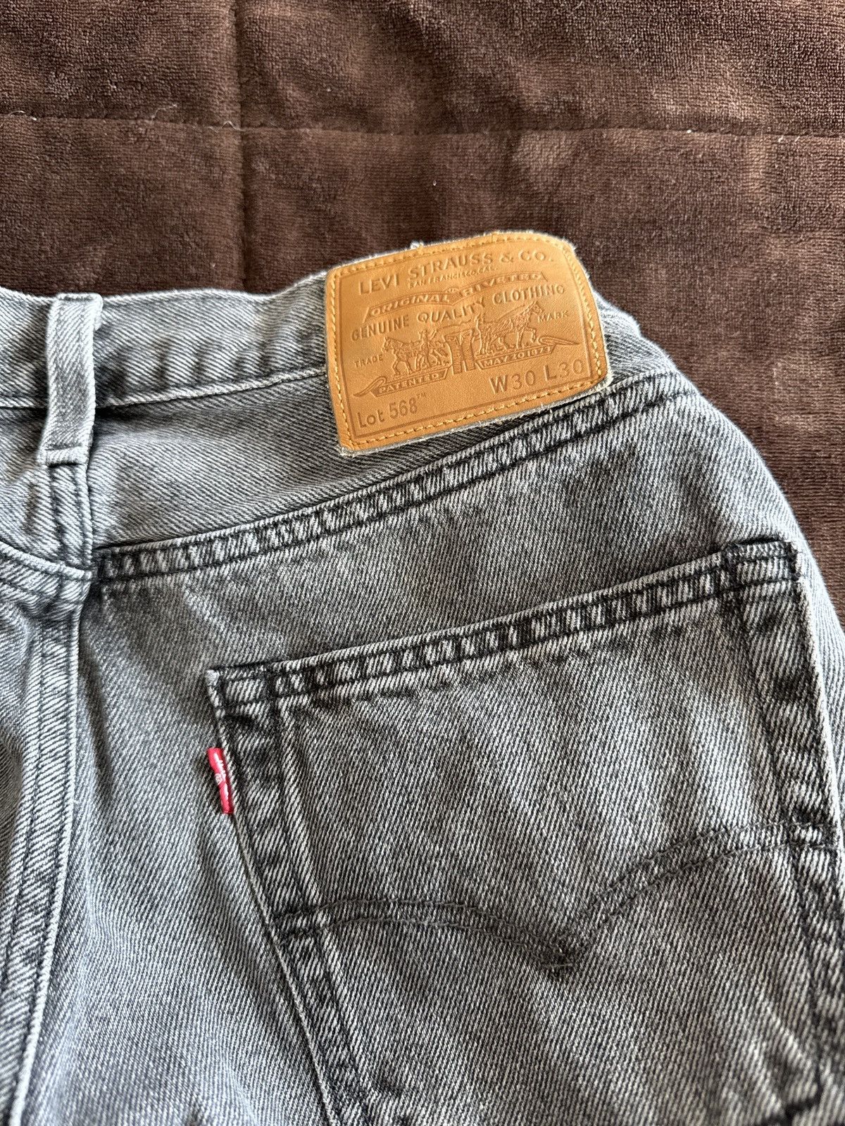 Levi's 568 Levi’s Washed Black Jeans Size US 30 / EU 46 - 2 Thumbnail