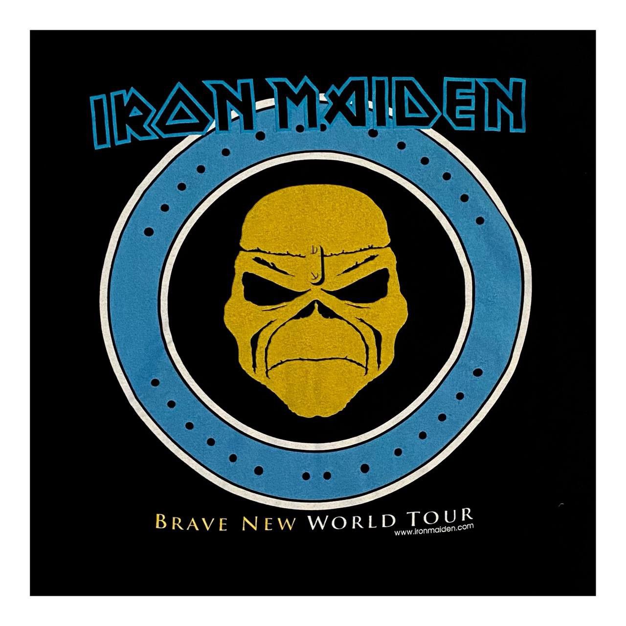 Band Tees × Iron Maiden × Vintage 2000 Iron Maiden " Brave New World " Tour Band T Shirt Size US XL / EU 56 / 4 - 5 Thumbnail