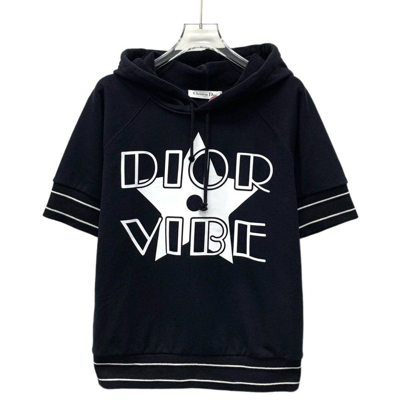 Dior Christian Dior Hoodie – Black Short-Sleeve (Size XS) Size US XS / EU 42 / 0 - 1 Thumbnail