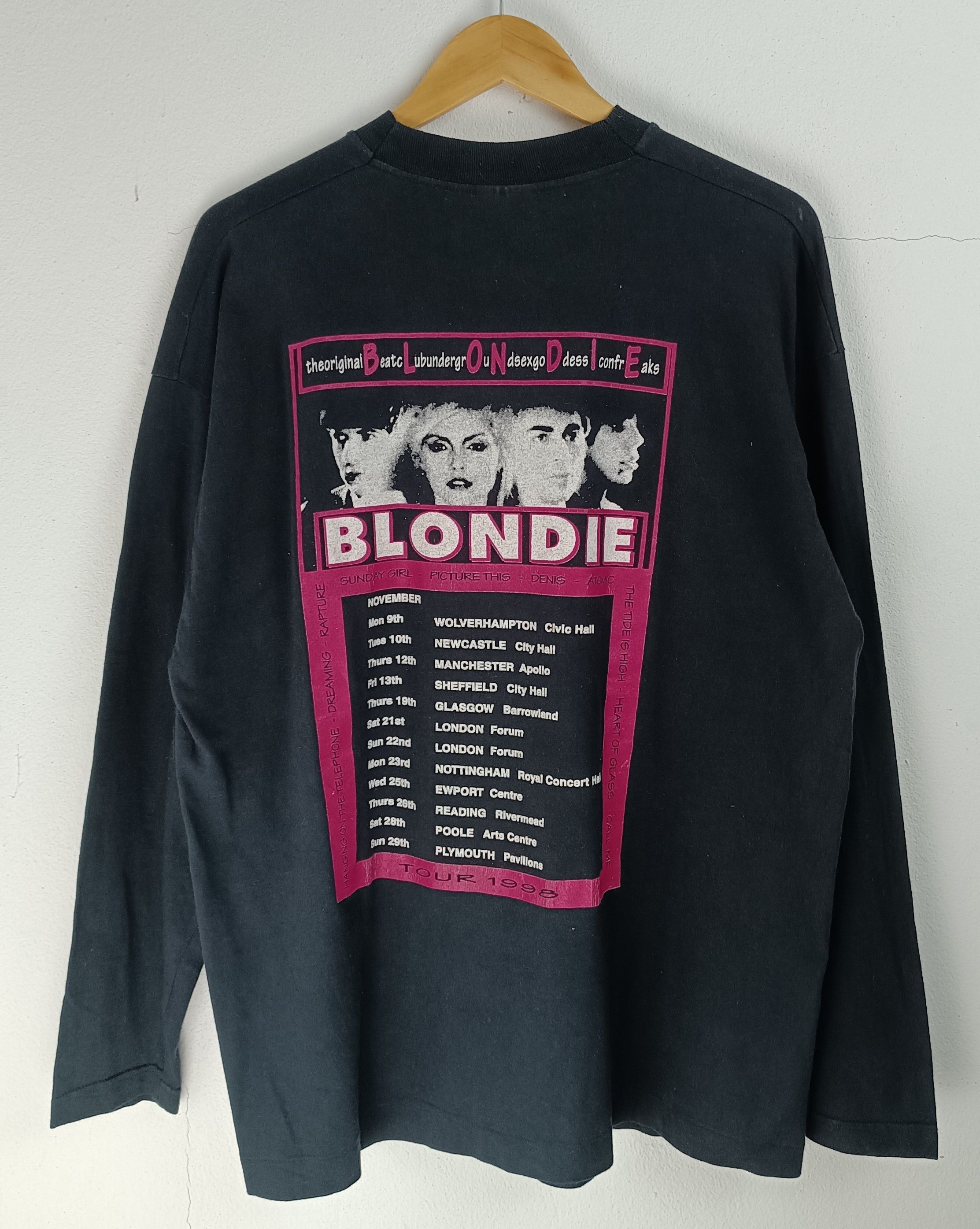 Band Tees RARE🔥VINTAGE 90'S BLONDIE TOUR TEE debbie abba patti bjork Size US XL / EU 56 / 4 - 4 Thumbnail
