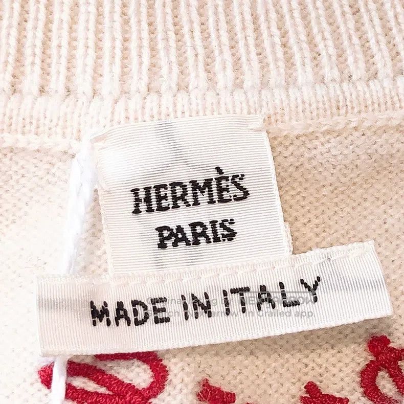 Hermes Hermes Heavy embroidery, wheel tassel cashmere knitted sho Size XS / US 0-2 / IT 36-38 - 7 Thumbnail