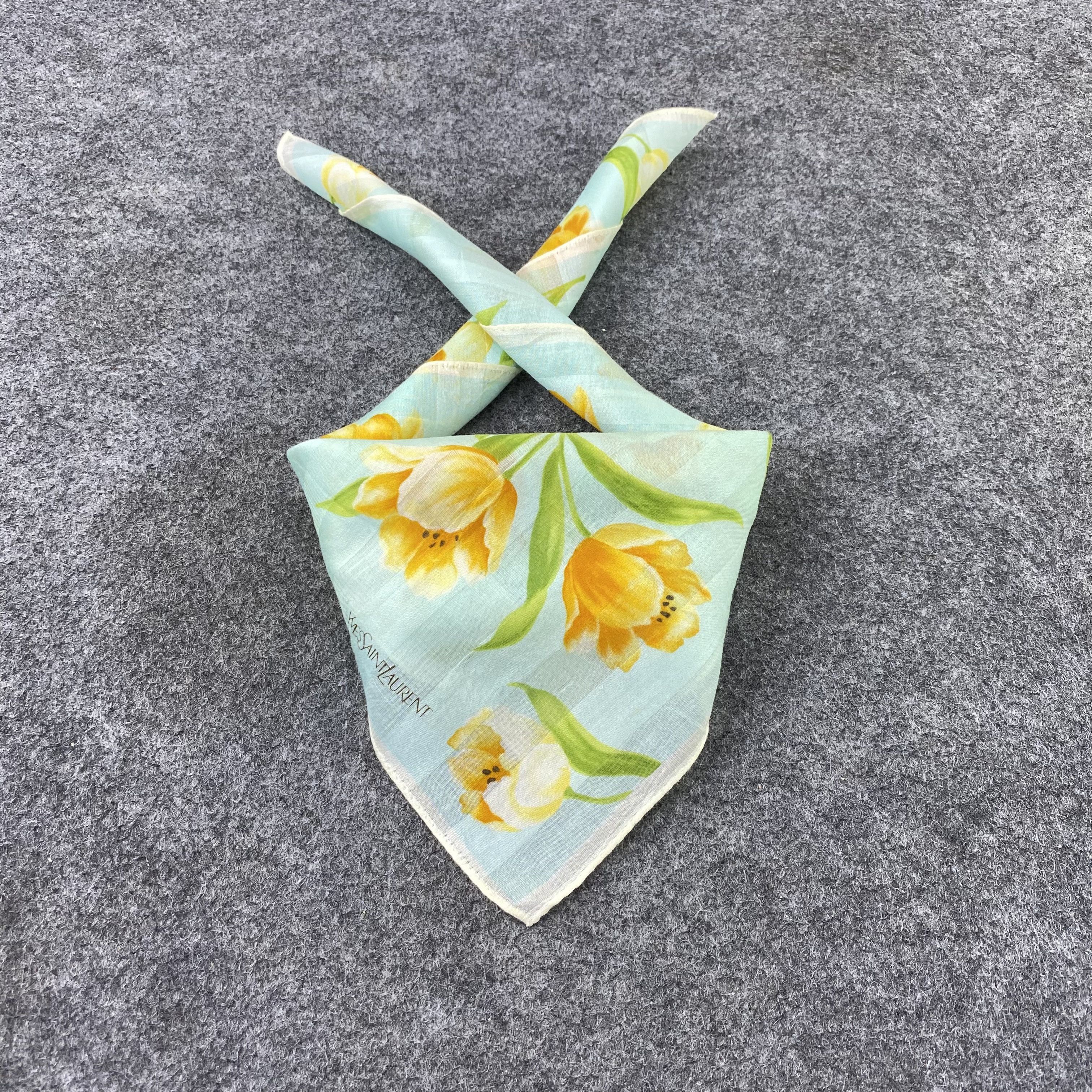 Designer Yves Saint Laurent Handkerchief / Bandana /Neckerchief-B1183 Size ONE SIZE - 2 Thumbnail