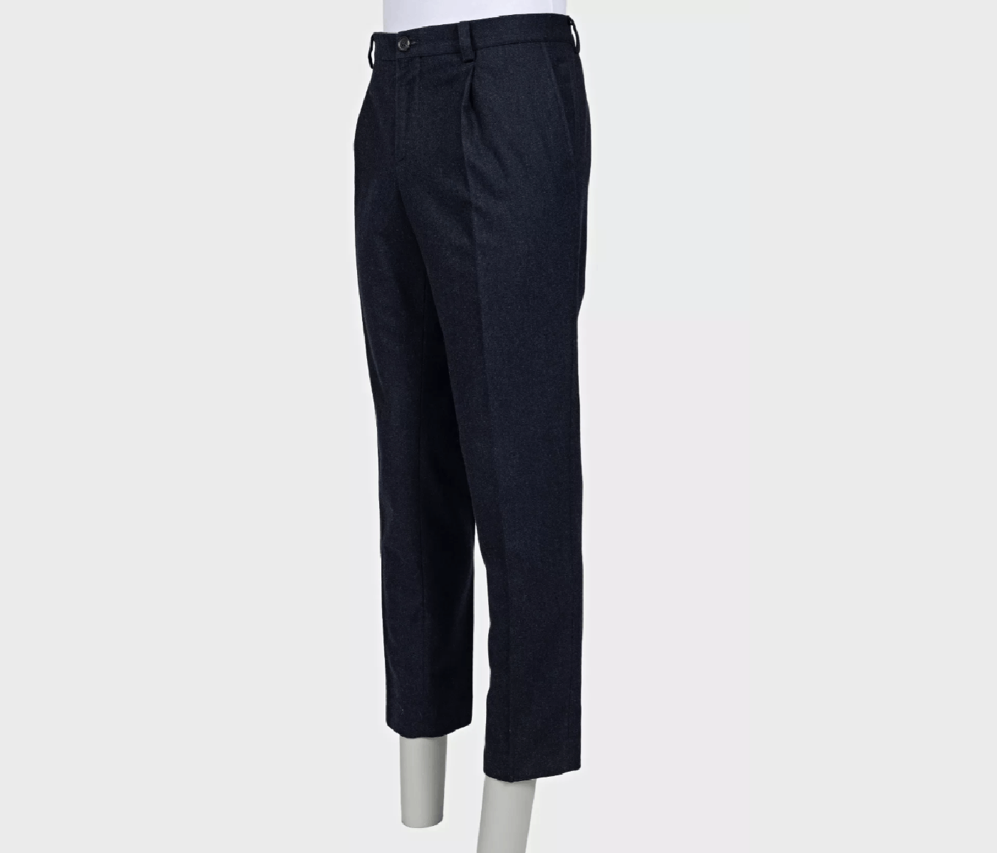 Brunello Cucinelli Brunello Cucinelli Blue Wool Trousers IT54 XXL Size US 38 / EU 54 - 2 Thumbnail