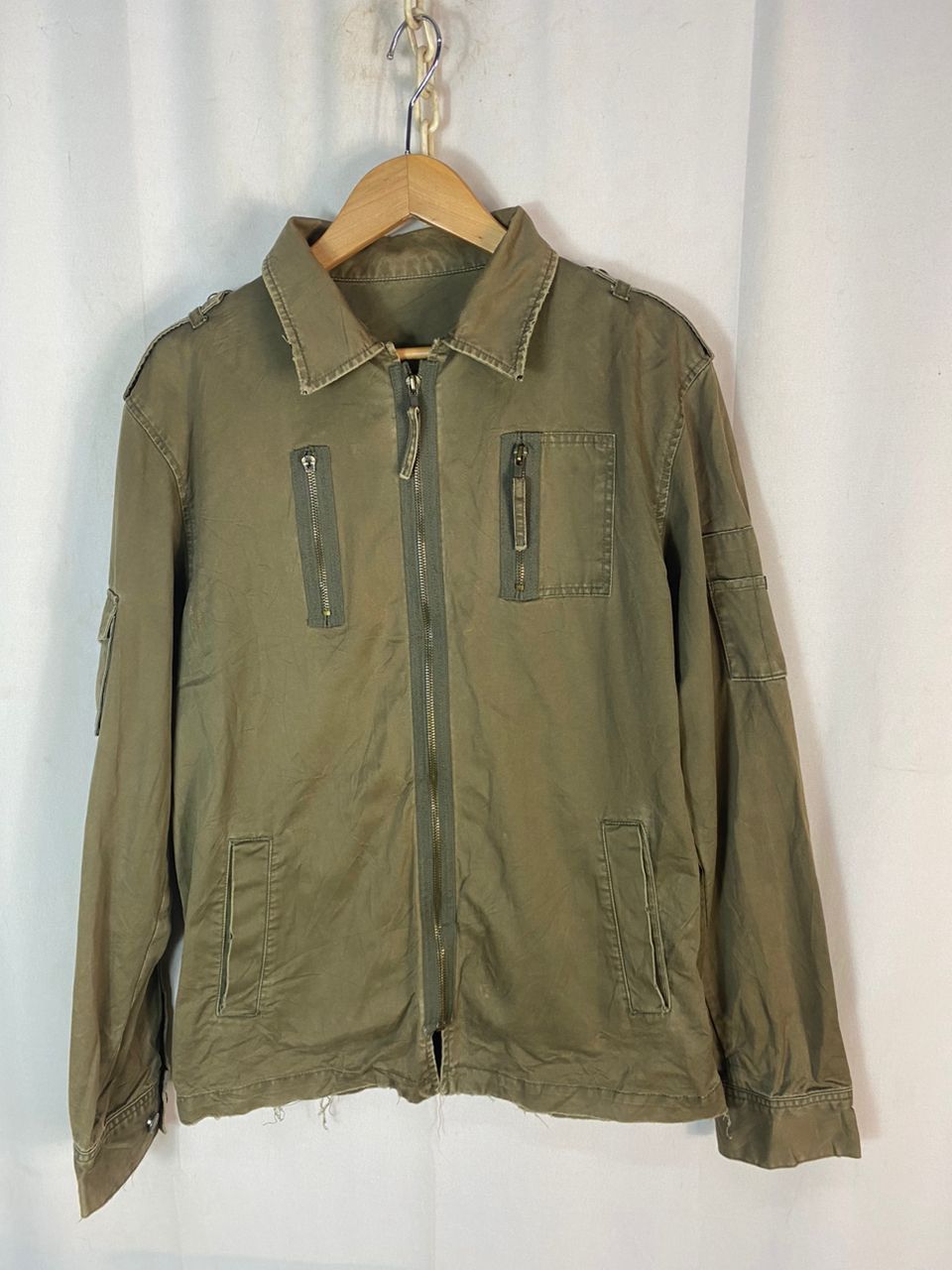 Japanese Brand Mtrl military fashion multipocket zipper jacket Size US M / EU 48-50 / 2 - 1 Thumbnail