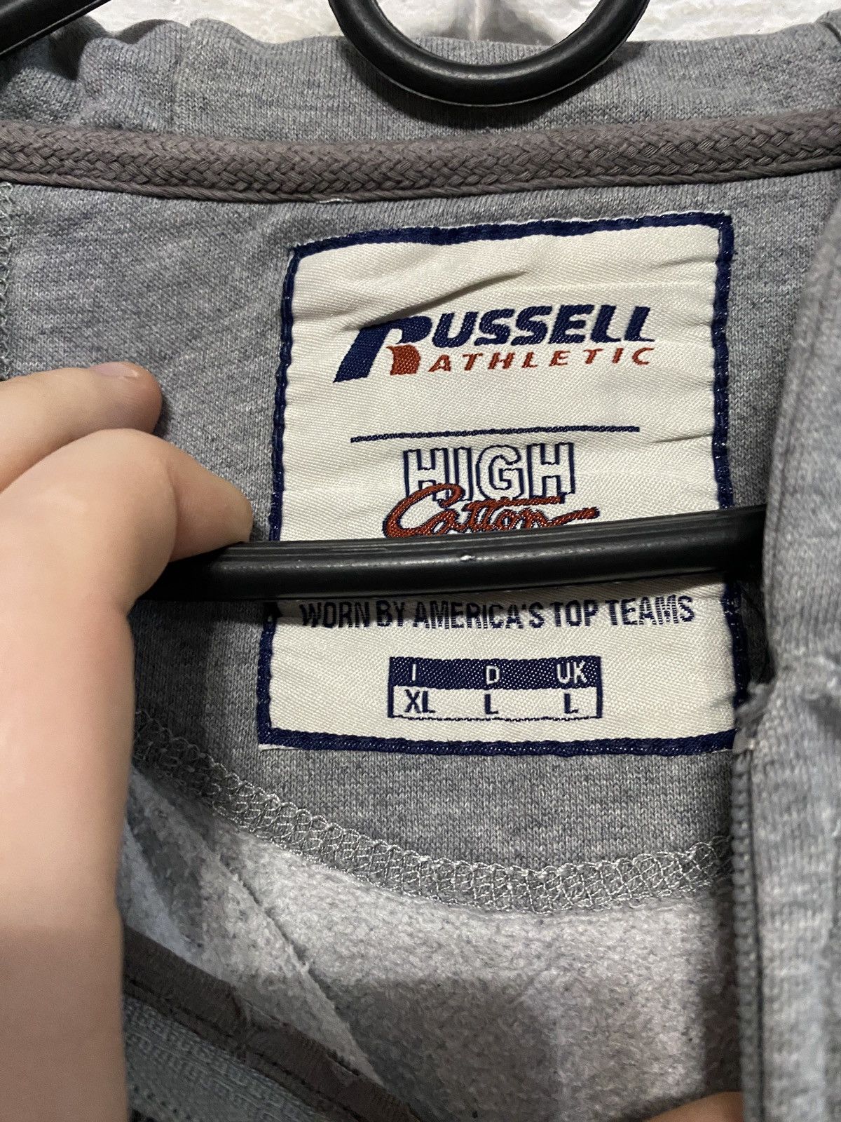 Russell Athletic × Vintage Russell Athletics Vintage Zip Up Hoodie Size US L / EU 52-54 / 3 - 4 Thumbnail