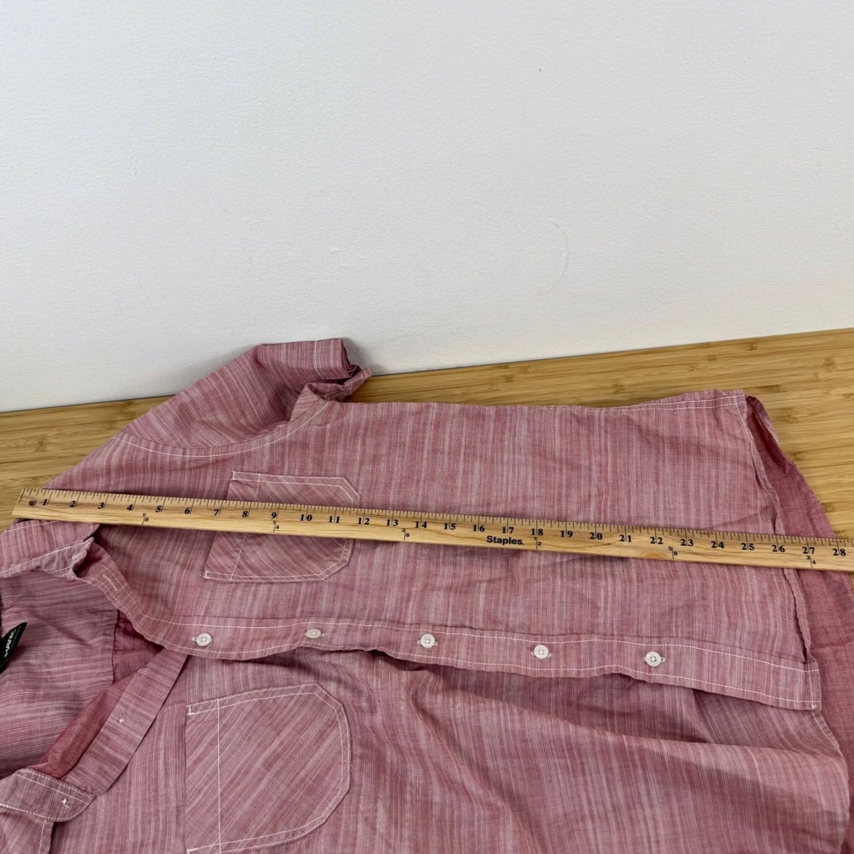 Vintage TONY HAWK Shirt Men Red Stripe Short Sleeve Button-Up Cotton Regular Size US M / EU 48-50 / 2 - 6 Thumbnail