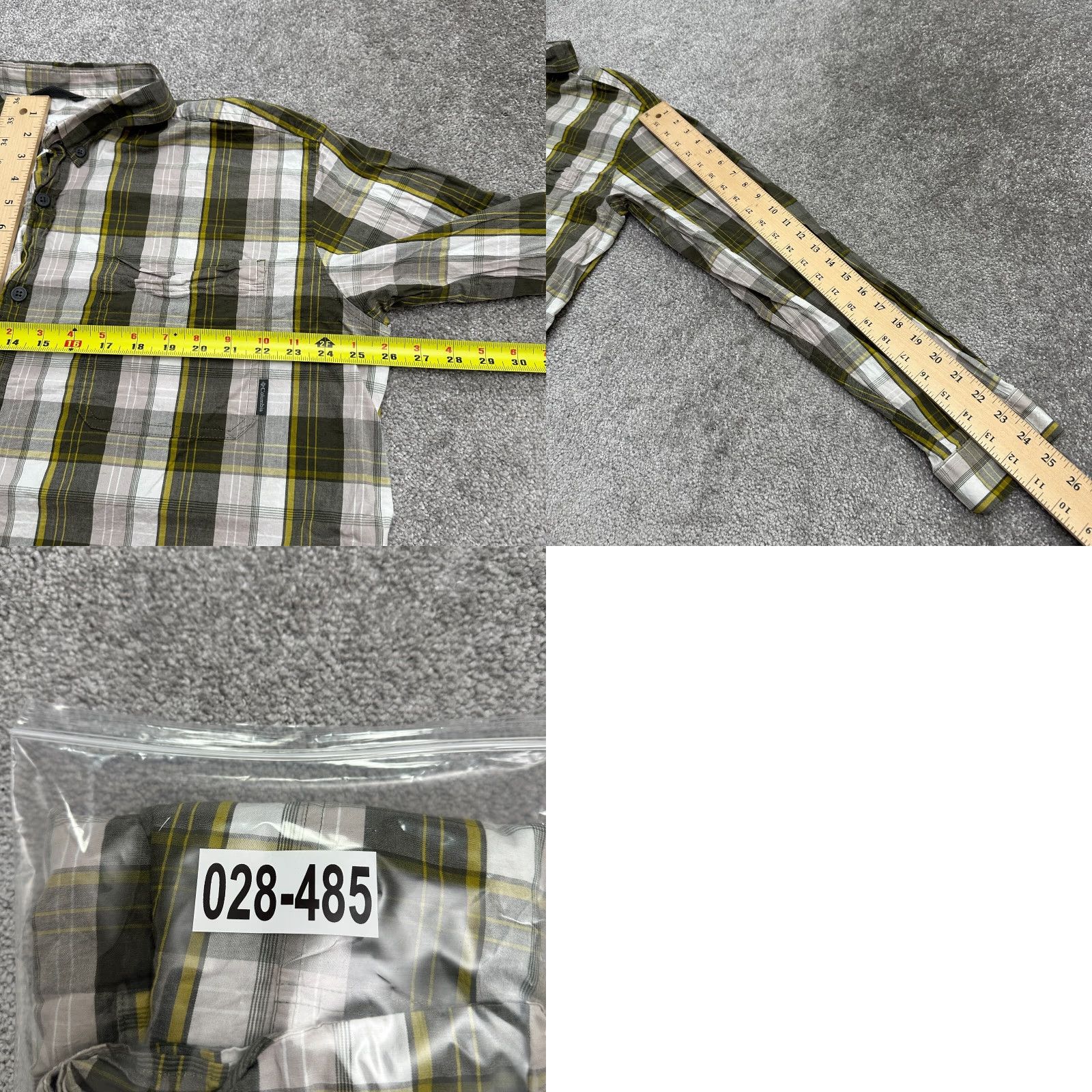 Vintage Columbia Shirt Men 2XL Green Plaid Long Sleeve Button-Down Cotton Casual Outdoor Size US XXL / EU 58 / 5 - 8 Thumbnail