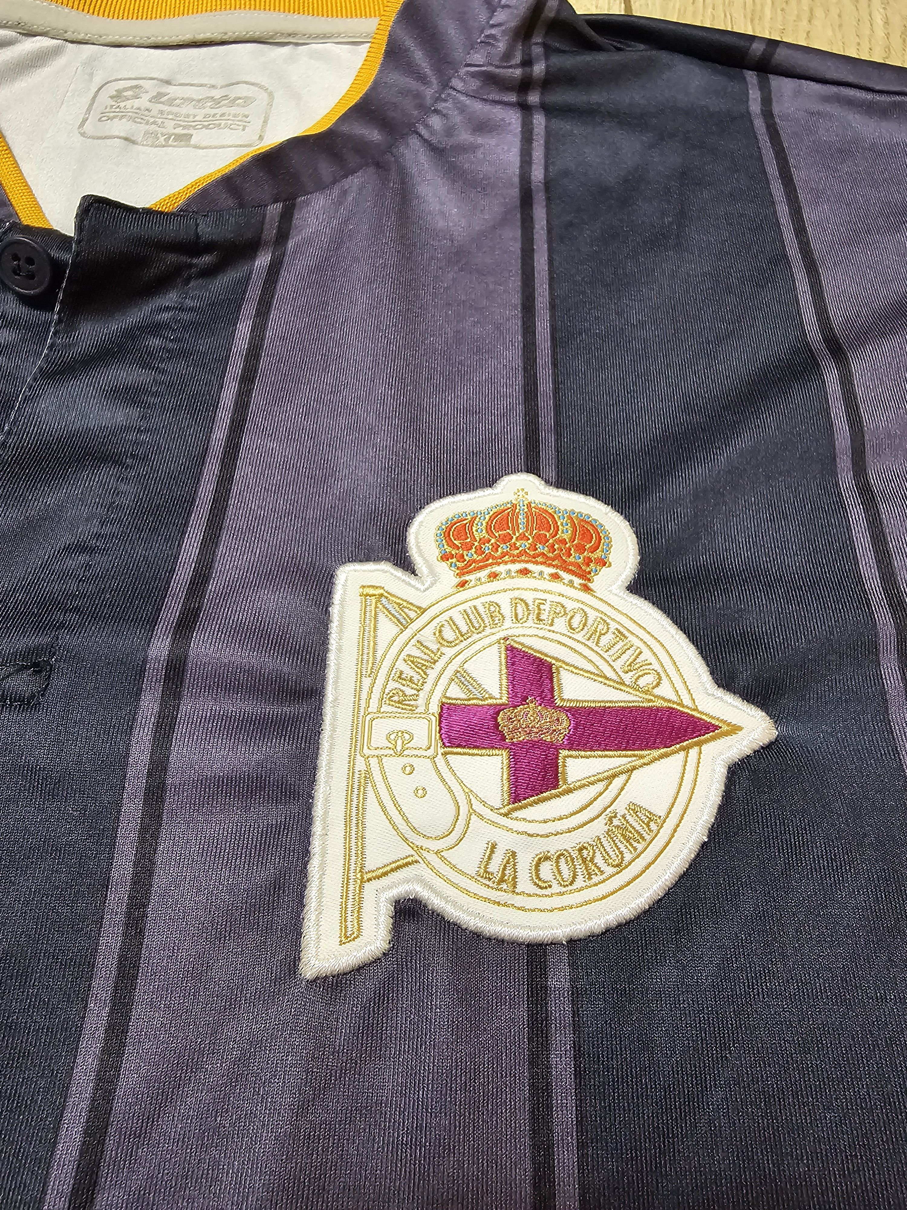 Lotto Sport DEPORTIVO LA CORUNA 2013 2014 AWAY FOOTBALL SOCCER JERSEY Size US XL / EU 56 / 4 - 4 Thumbnail