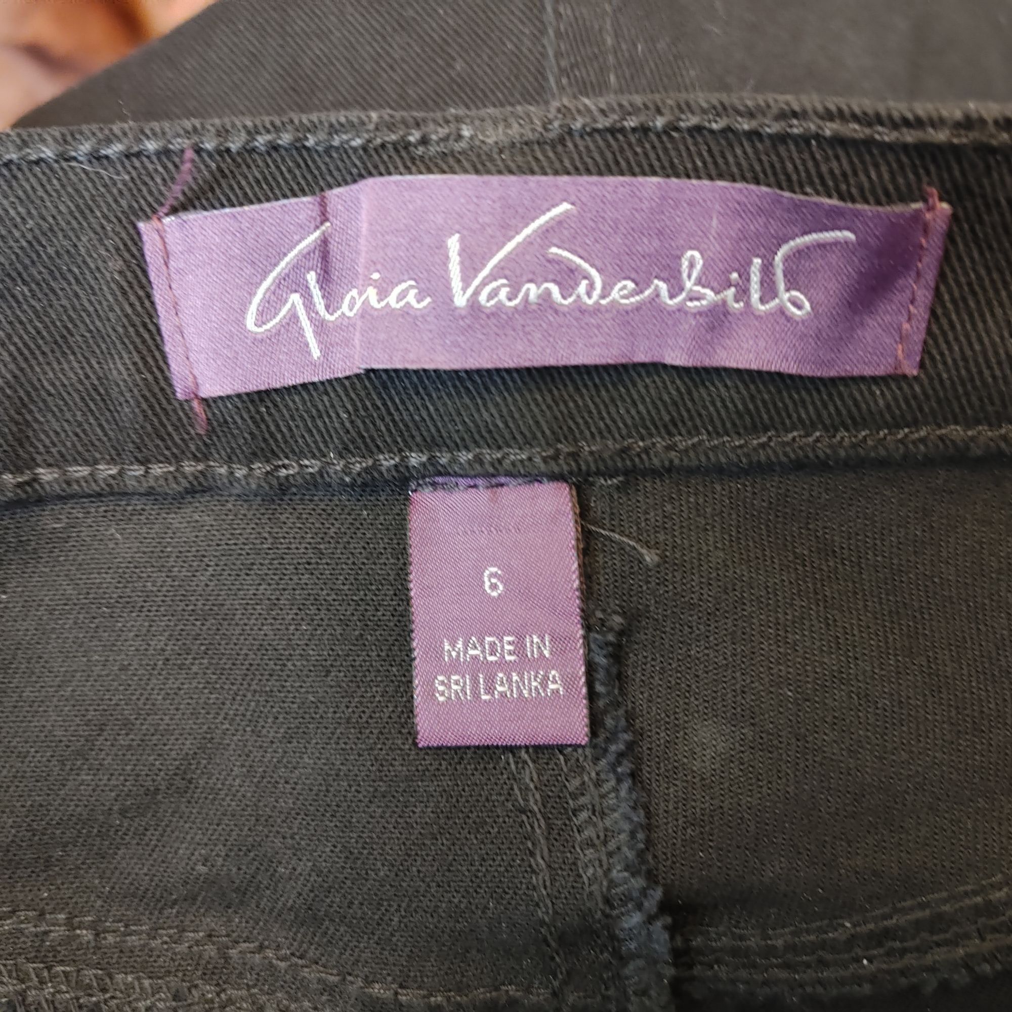 Gloria Vanderbilt Gloria Vanderbilt Amanda Women's Black Denim Straight Leg Je Size 28" / US 6 / IT 42 - 2 Thumbnail