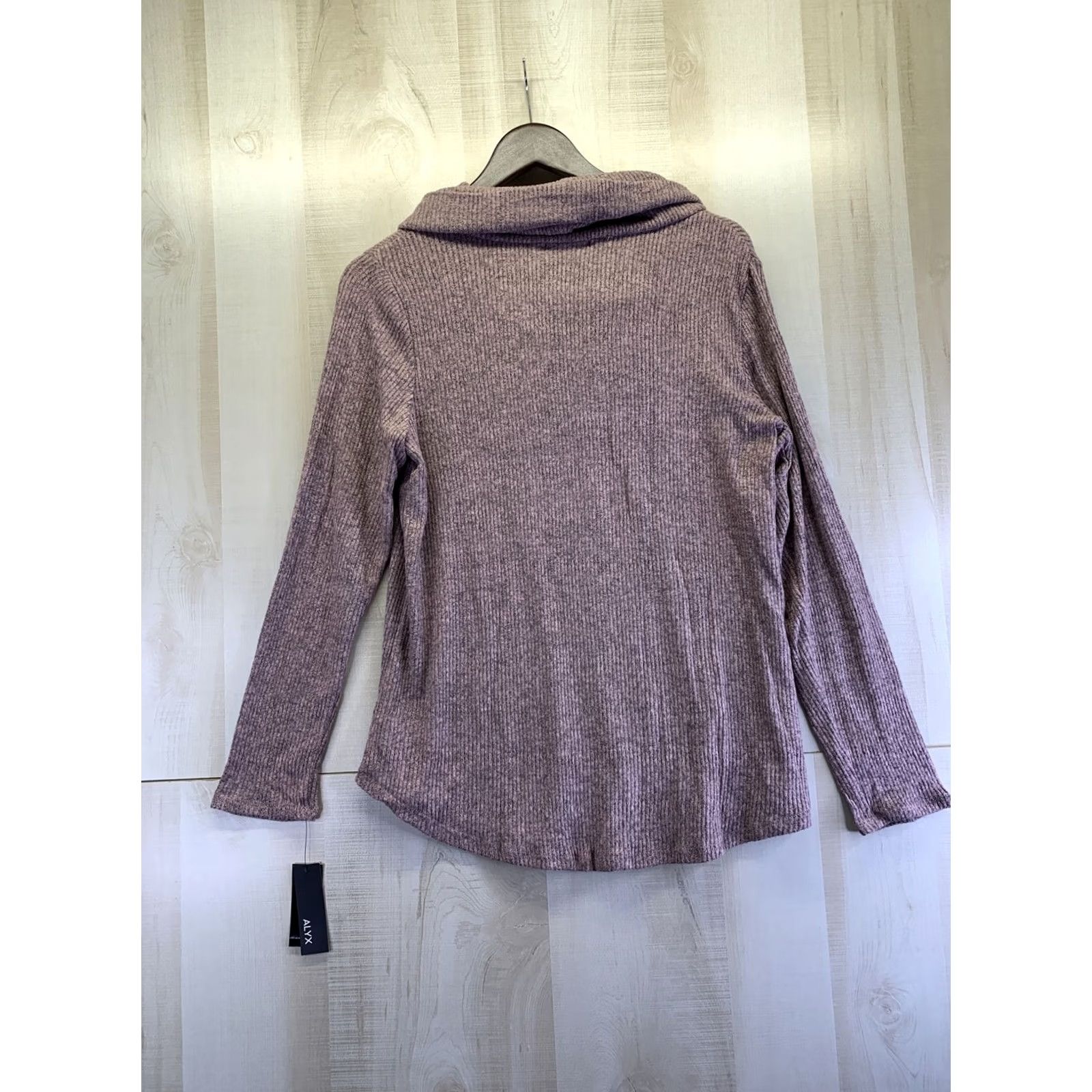 Alyx ALYX Dark Rose Knit Ribbed Cowl Neck Sweater Womens L-NWT-7232 Size L / US 10 / IT 46 - 7 Thumbnail