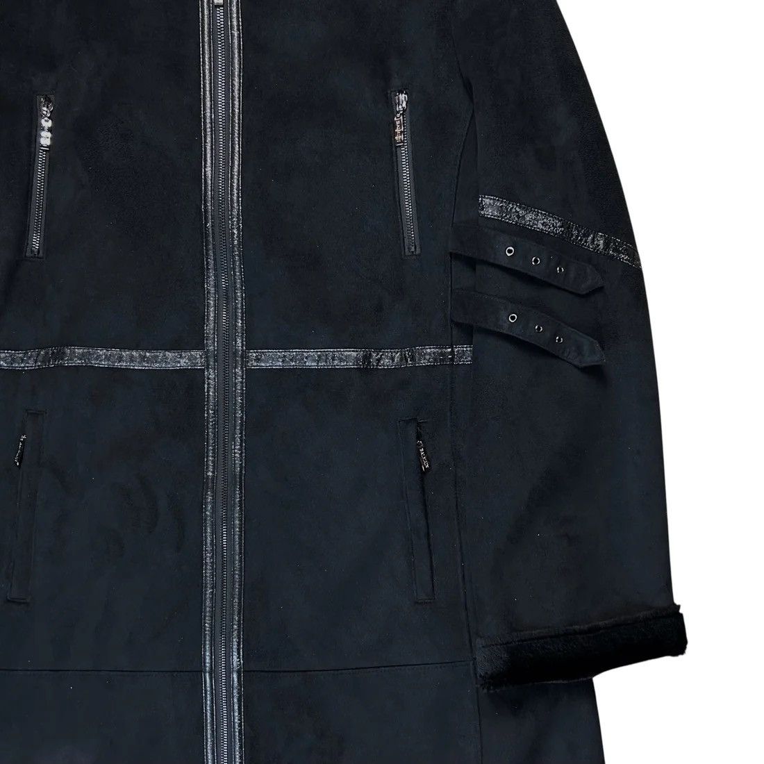 Balmain Balmain Multi Strap Faux Suede Coat - 90s Size US S / EU 44-46 / 1 - 7 Thumbnail
