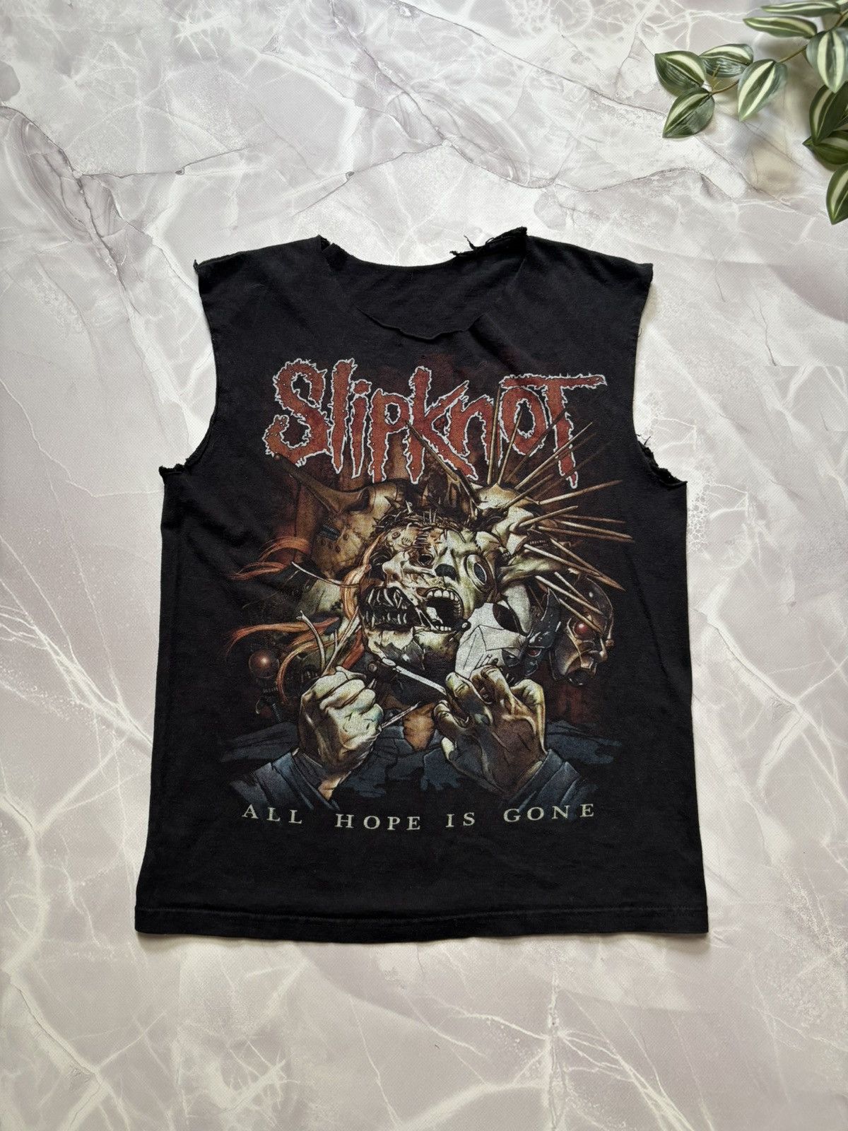 Slipknot Slipknot All Hope Is Gone Tank Top Distressed Thrashed Faded Size US S / EU 44-46 / 1 - 1 Thumbnail