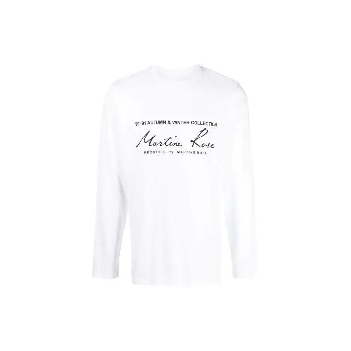 Martine Rose Martine Rose Logo Long Sleeve T-Shirt for Men 0079 Size US L / EU 52-54 / 3 - 1 Thumbnail