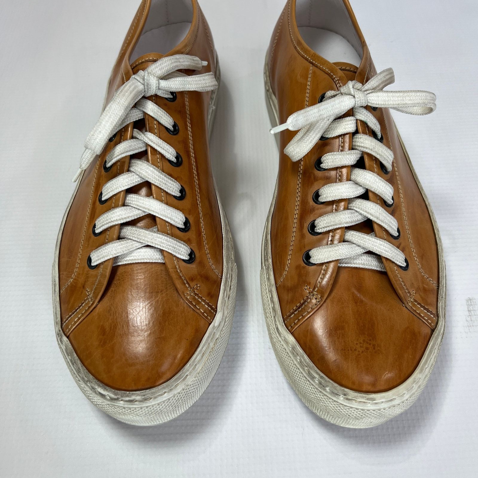 Common Projects Common Projects Tournament Low Tan Polished Leather Italy Size US 9 / EU 42 - 11 Thumbnail