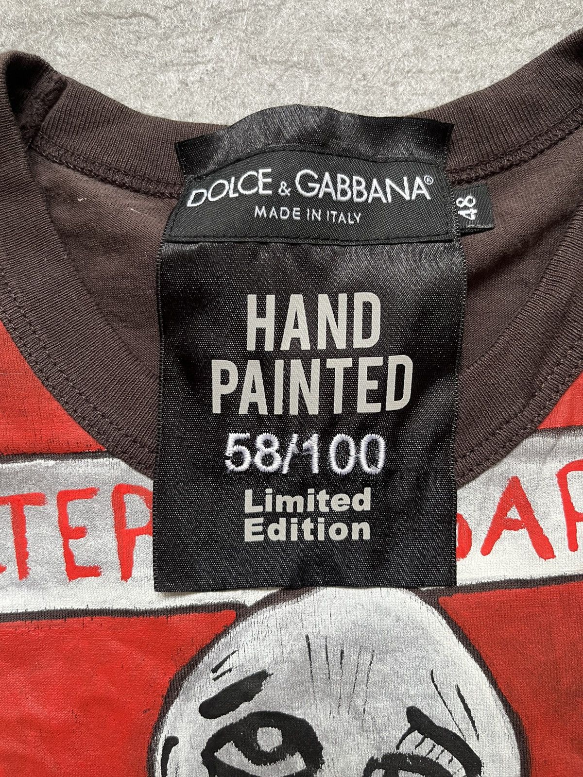Dolce & Gabbana RARE!! DOLCE & GABBANA HANDPAINTED TEE Size US M / EU 48-50 / 2 - 3 Thumbnail