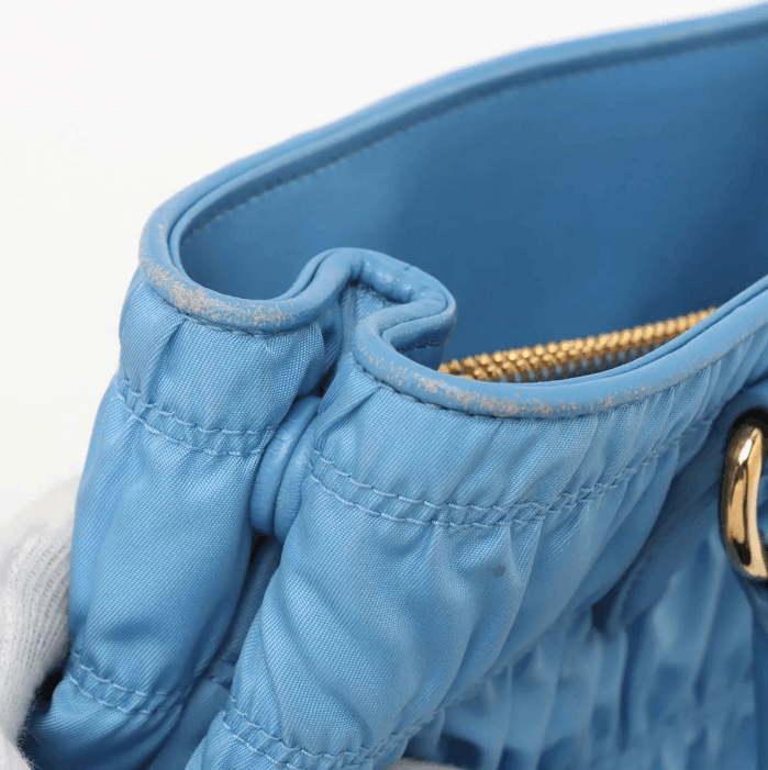 Prada Nappa Gaufre Nylon Leather Handbag Size ONE SIZE - 12 Thumbnail
