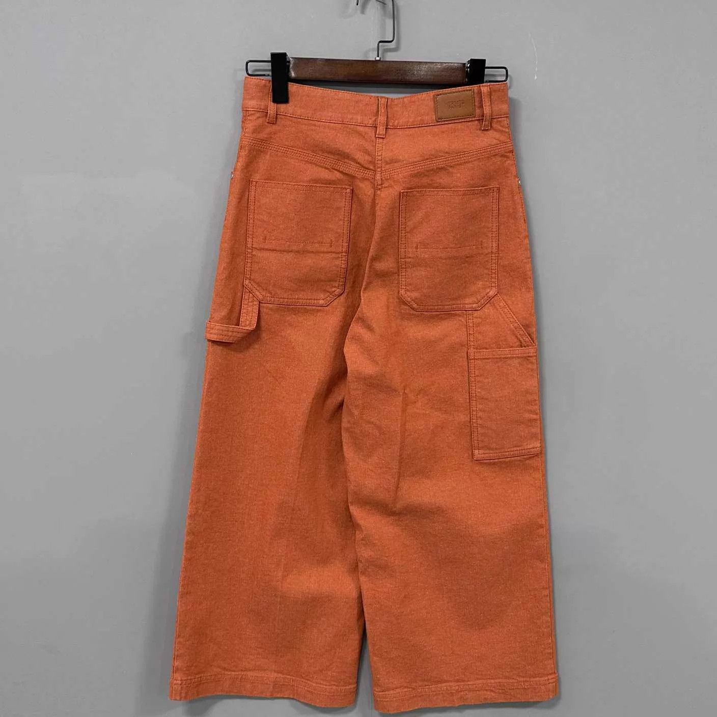 Hermes HERMES Orange Wide Leg Work Pants 36 99 New Size 26" / US 2 / IT 38 - 3 Thumbnail